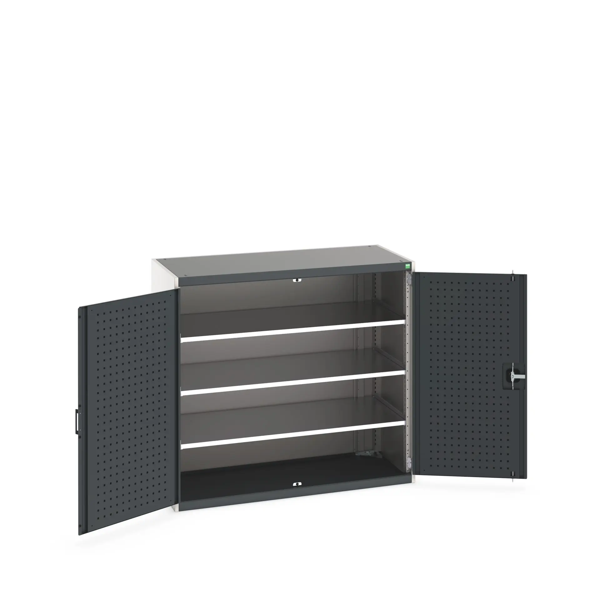 Bott Aufbewahrungsschrank Typ Schrank Freistehend 2 Tür/en 3 Regal/e 1200 mm 1300 mm Ja 650 mm Stahl