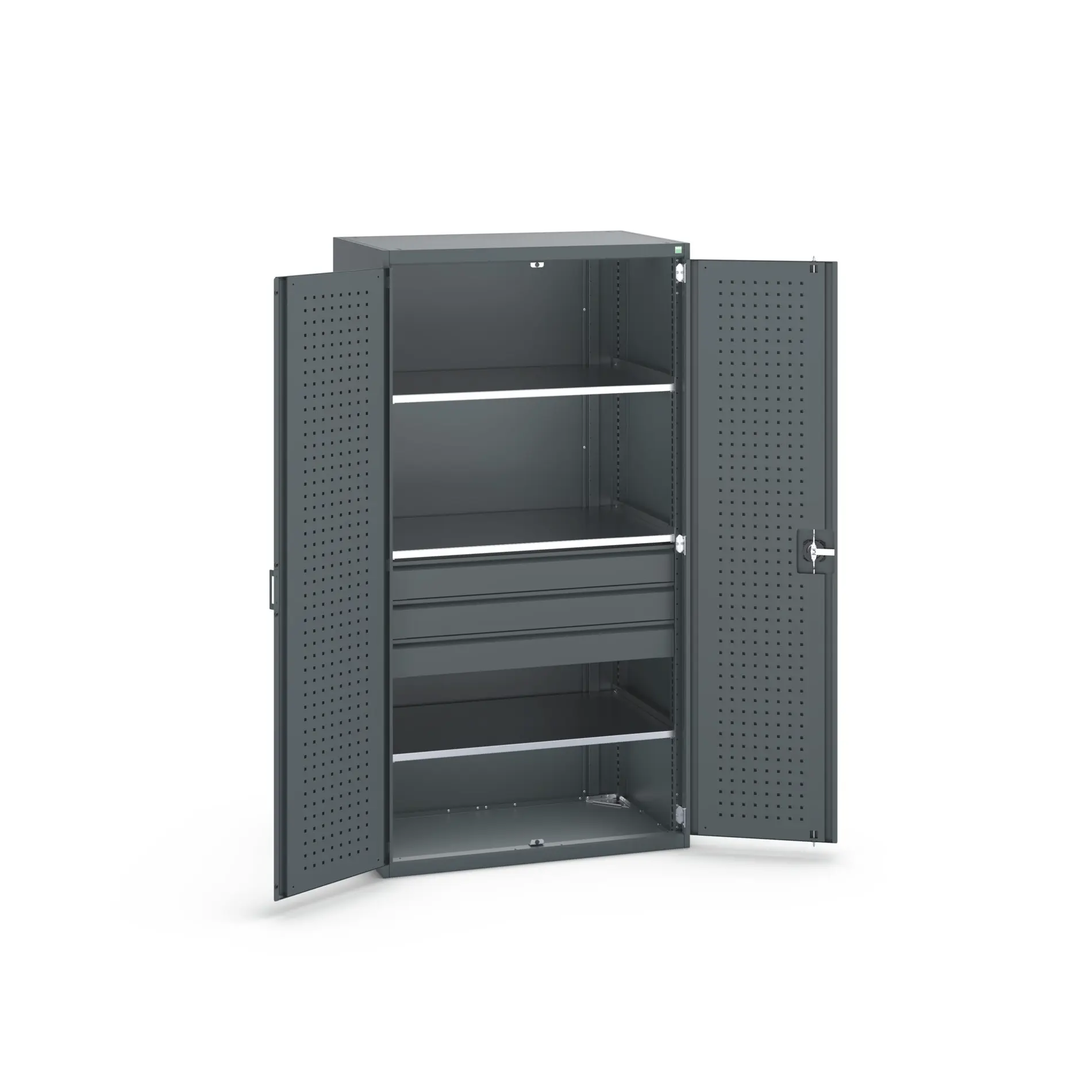 Produktfoto 1 von Bott Aufbewahrungsschrank Typ Bestückter Schrank Freistehend 2 Tür/en 3 Regal/e 3 Schublade/n 2000 mm 1050 mm Ja 650 mm