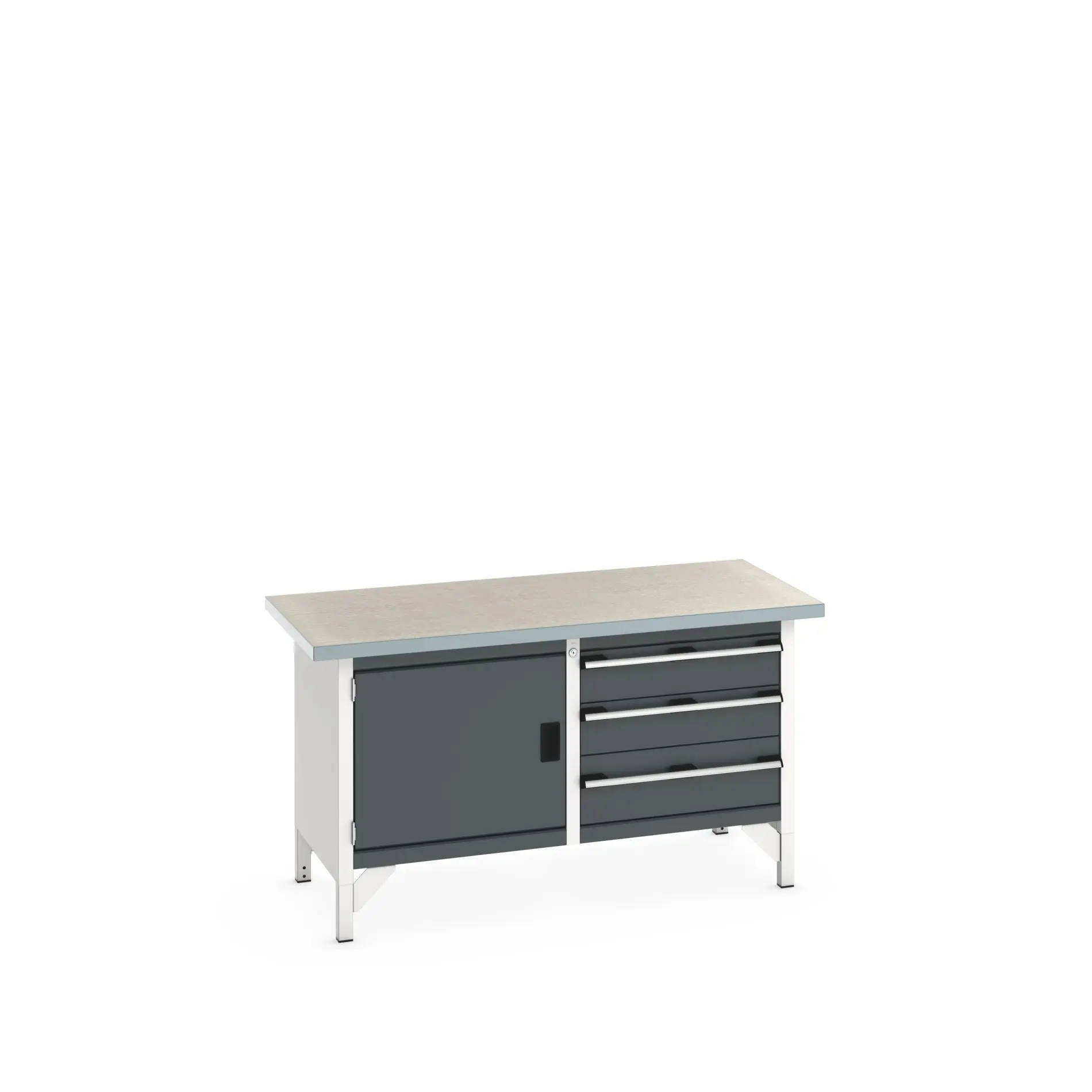 Produktfoto 1 von Bott 41002027.19V Aufbewahrungstisch Stahlblech Werkbank L. 1500 mm B. 750 mm H. 840 mm, Traglast 225kg