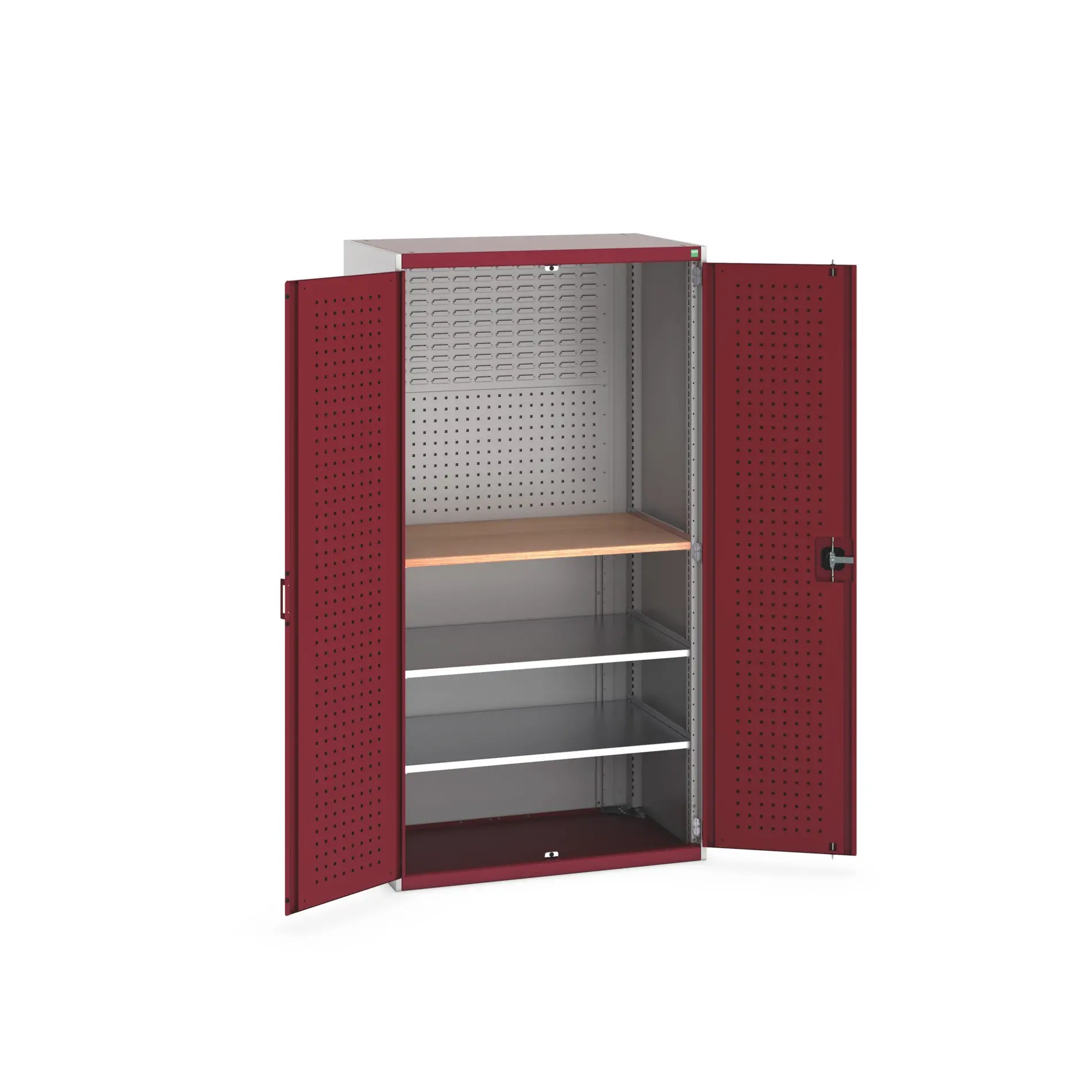 Produktfoto 1 von Bott Aufbewahrungsschrank Typ Mini Werkstattschrank Freistehend 2 Tür/en 2 Regal/e 2000 mm 1300 mm Ja 650 mm Stahlblech