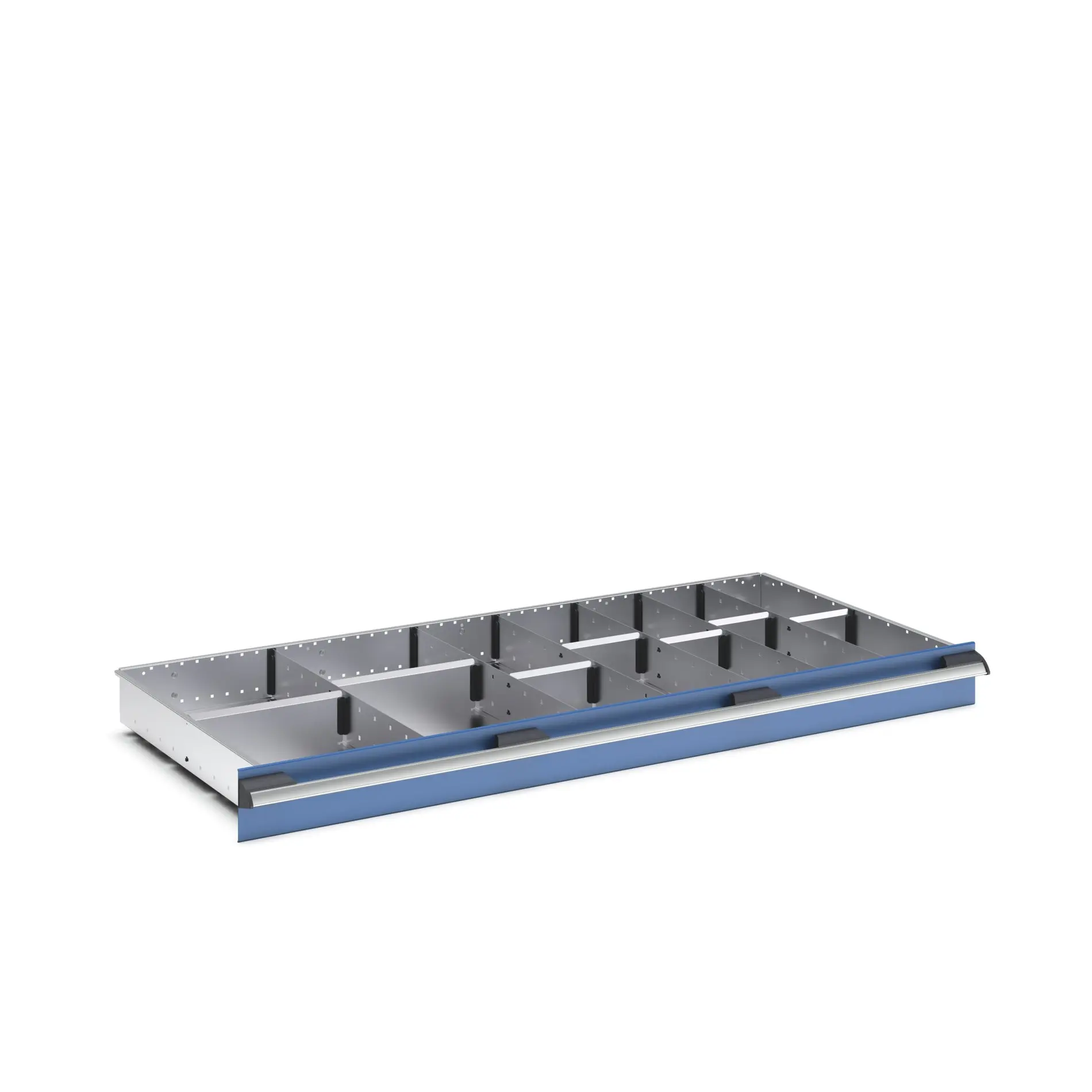 Produktfoto 1 von Bott Teiler Sortiment, Typ Trennwand für Schubladen, Stahlblech, Silber 1300 X 650 X 100mm