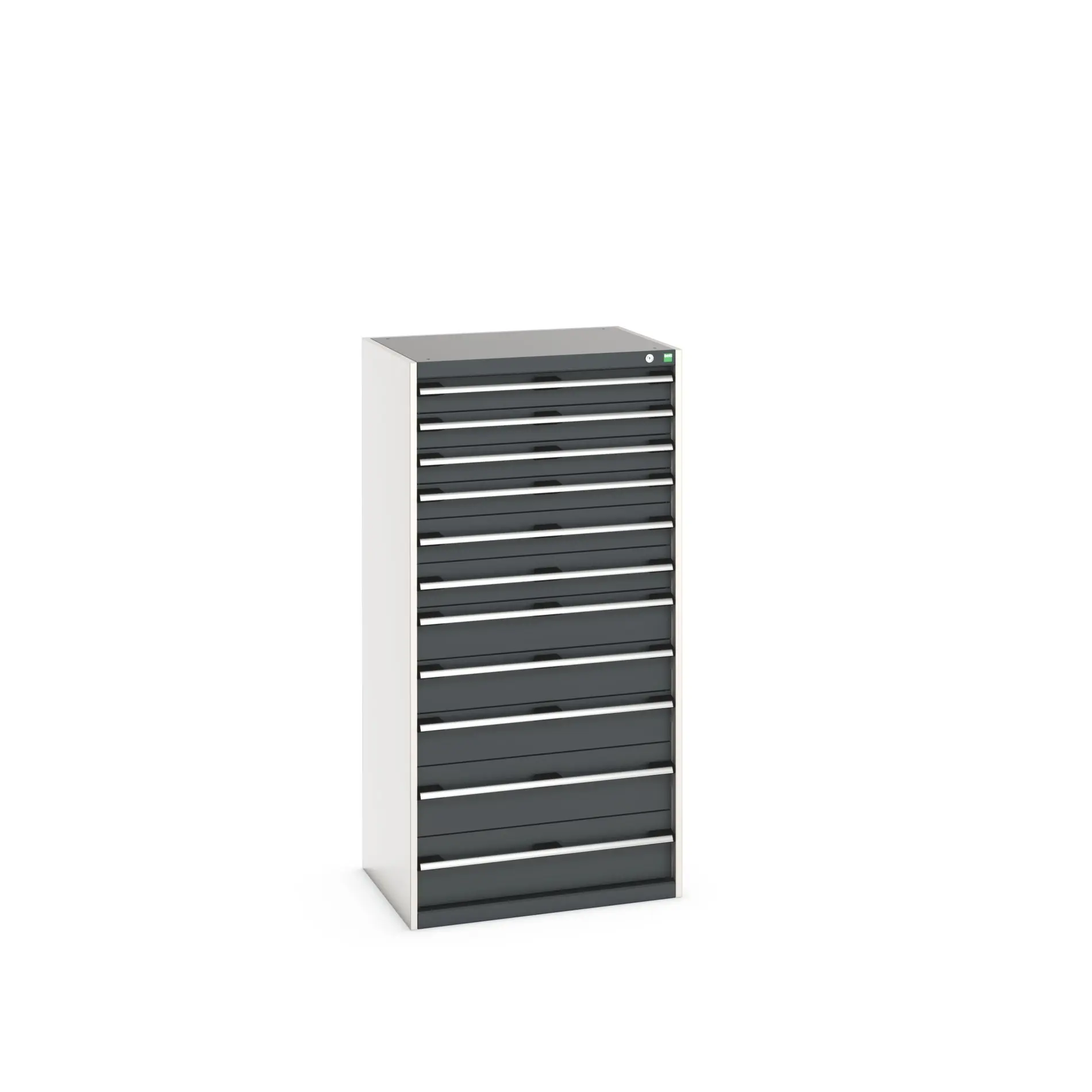 Produktfoto 1 von Bott 11 Stahl Schubladenbehälter Schrank Grau, 1600 mm x 650 mm x 800 mm