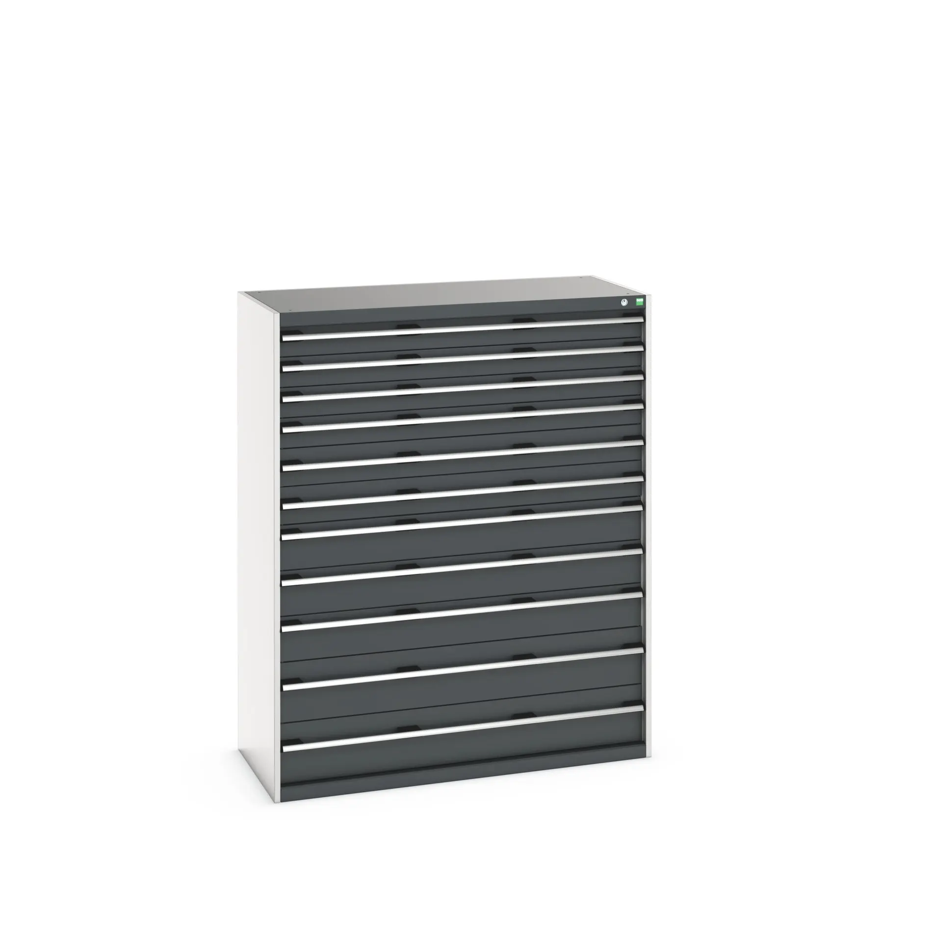 Produktfoto 1 von Bott 11 Stahl Schubladenbehälter Schrank Grau, 1600 mm x 650 mm x 1300 mm