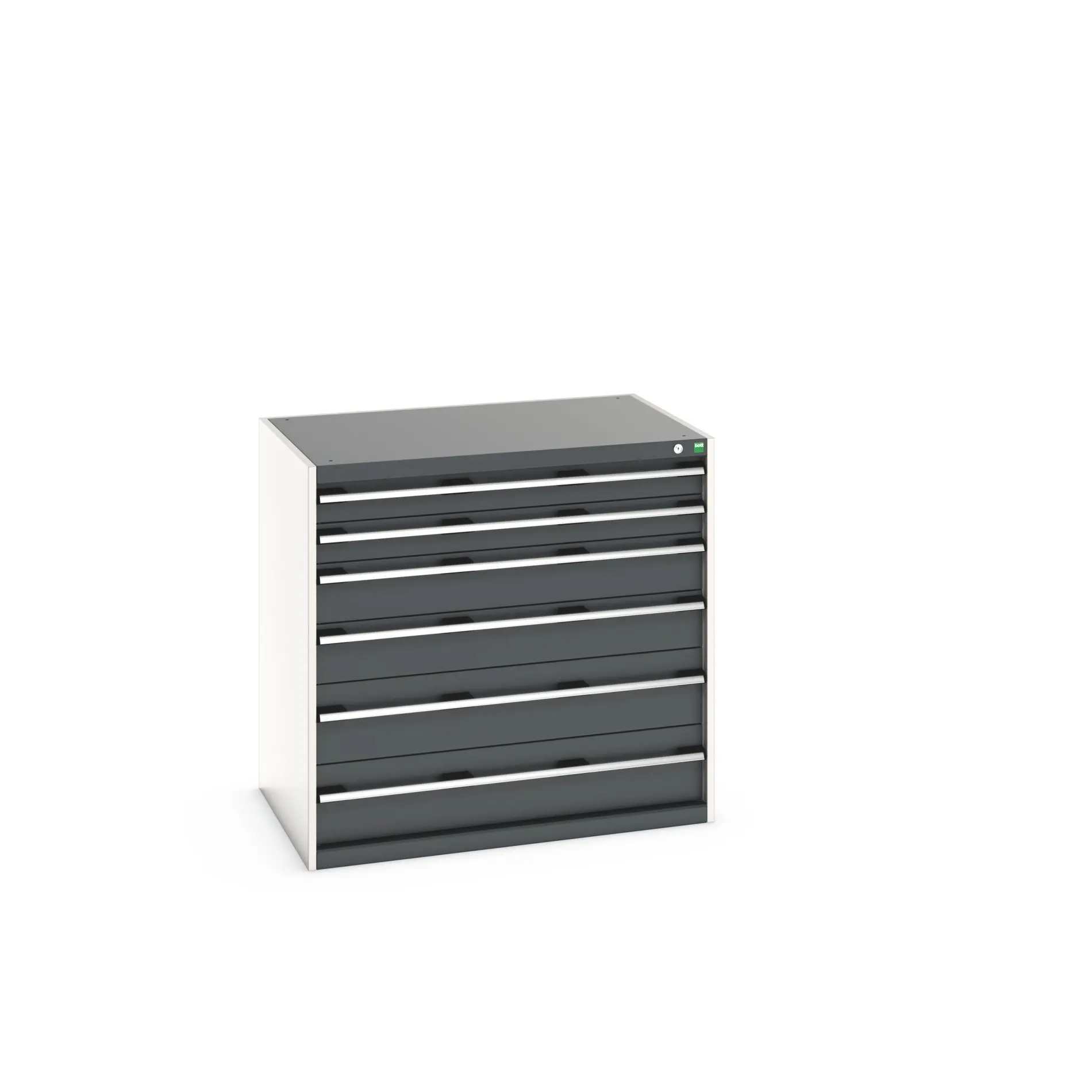 Produktfoto 1 von Bott 6 Stahl Schubladenbehälter Schrank Grau, 1000 mm x 750 mm x 1050 mm