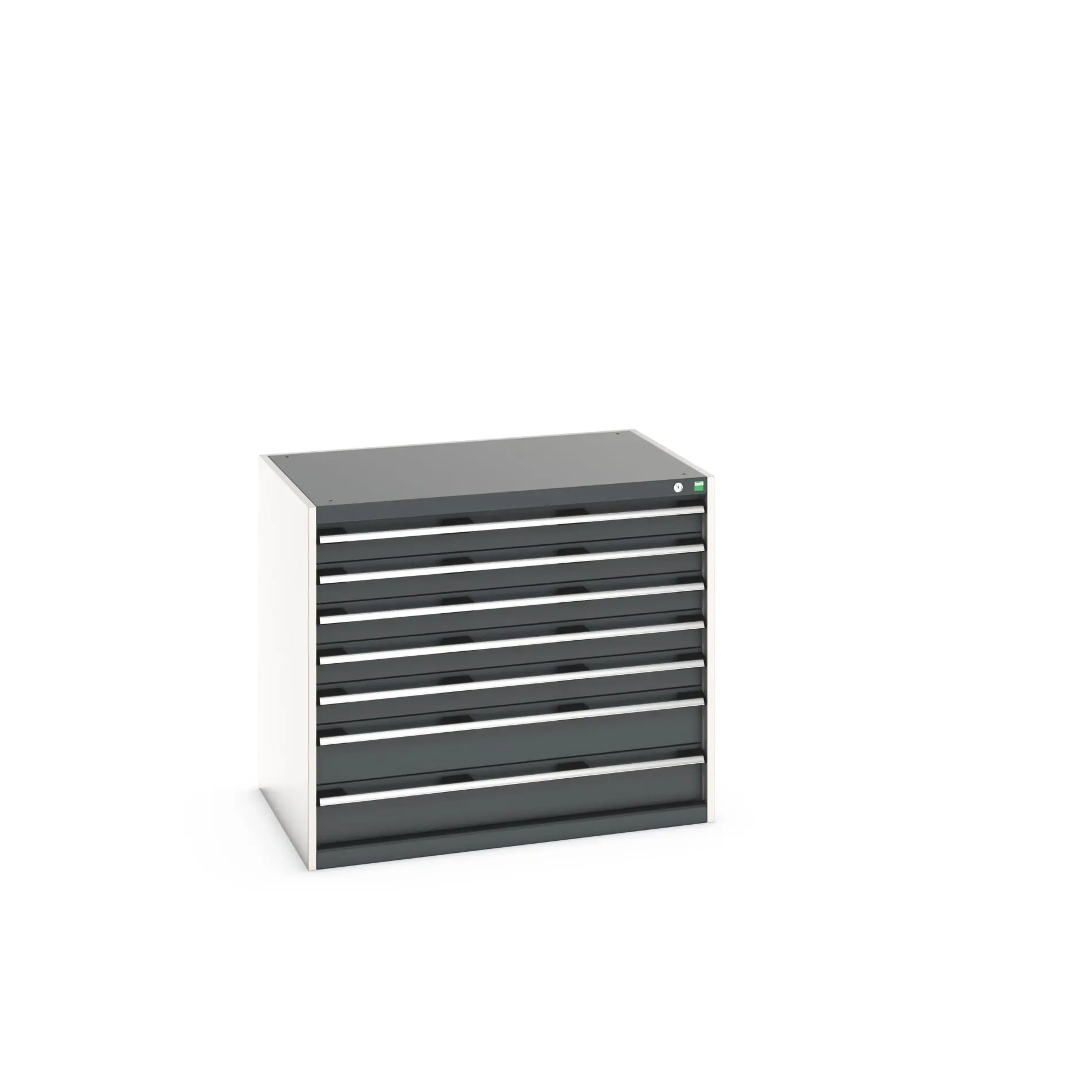 Produktfoto 1 von Bott 7 Stahl Schubladenbehälter Schrank Grau, 900 mm x 750 mm x 1050 mm