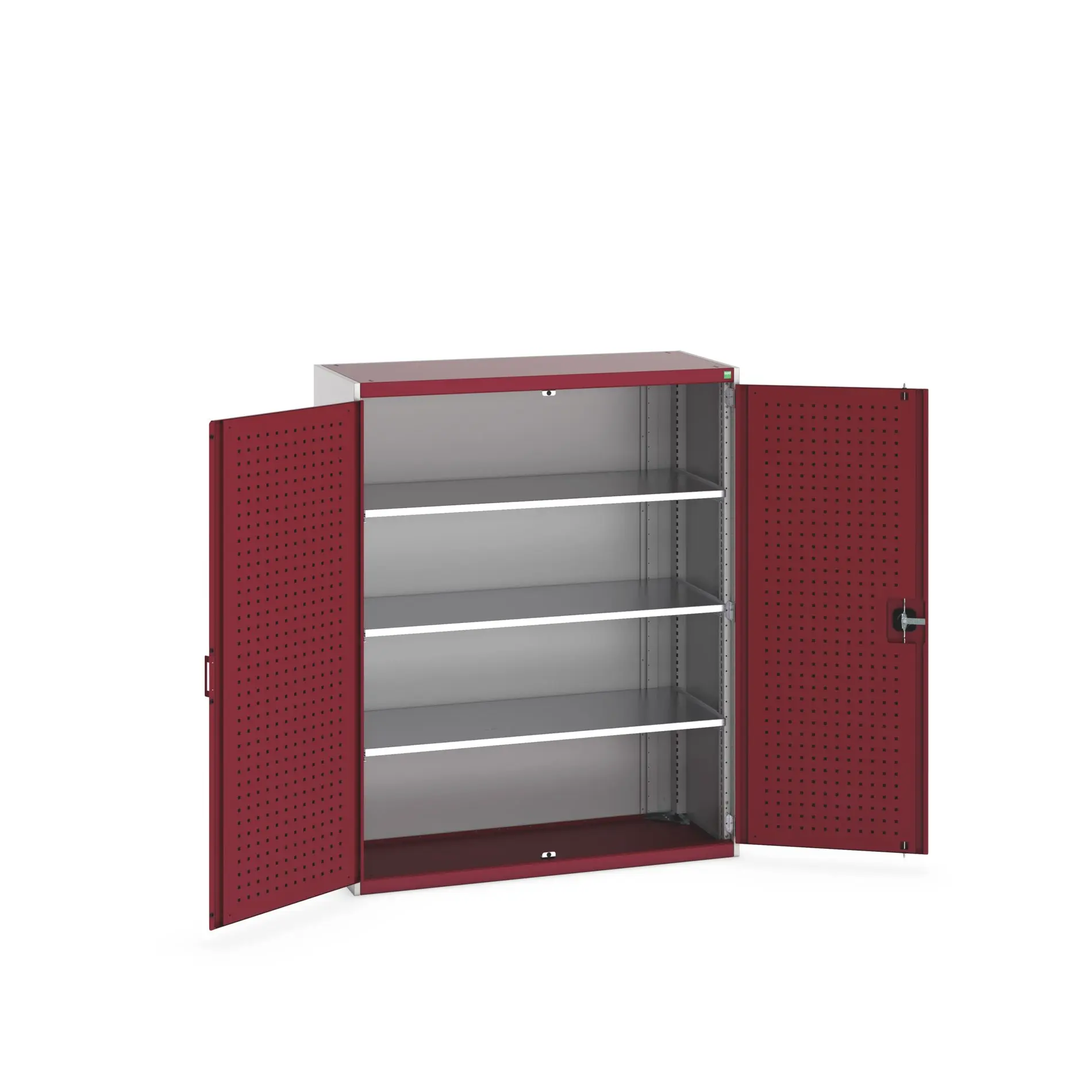 Produktfoto 1 von Bott Schrank Typ Regalschrank Freistehend 2 Tür/en 3 Regal/e 1600 mm 1300mm Abschließbar 525 mm Stahlblech