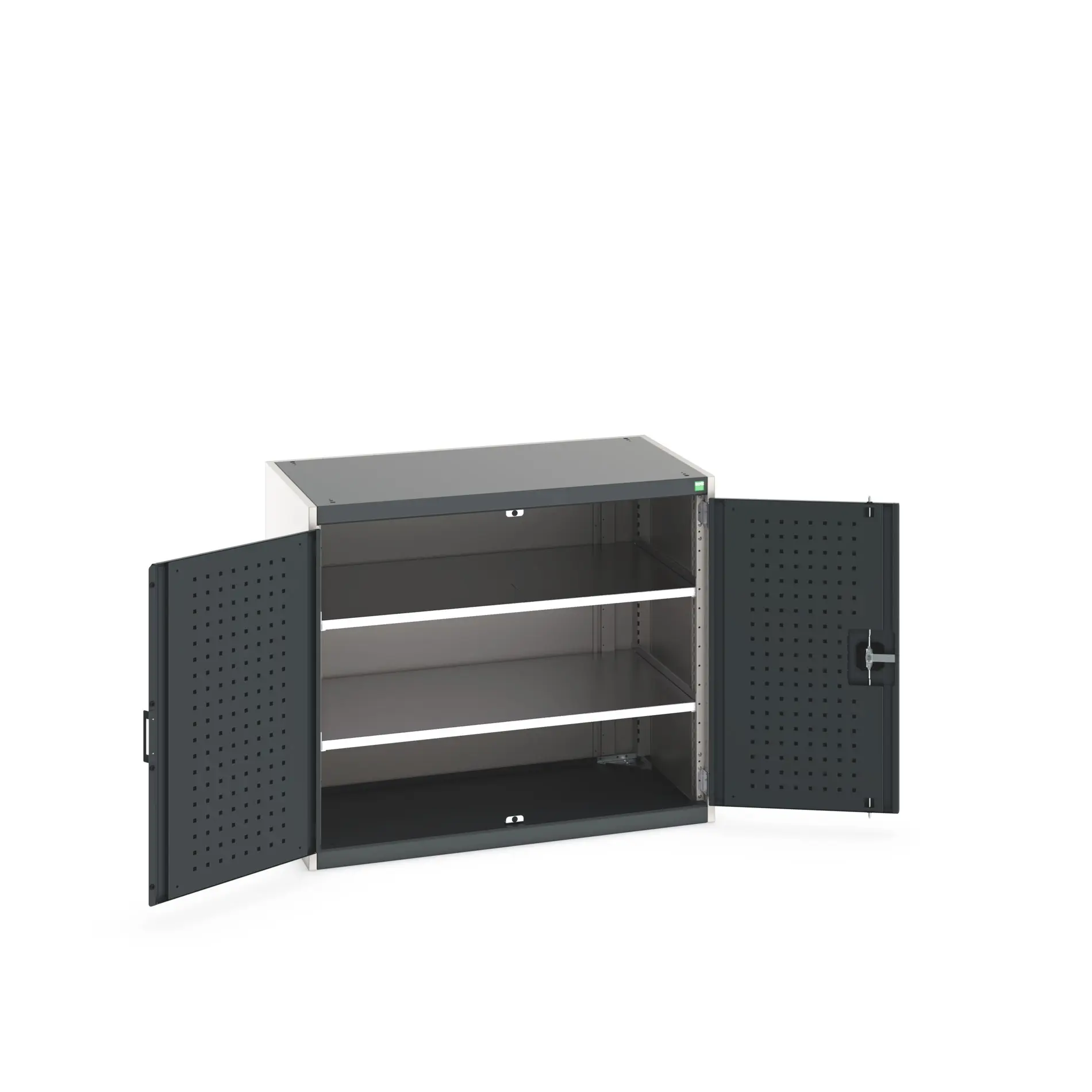 Produktfoto 1 von Bott Schrank Typ Regalschrank Freistehend 2 Tür/en 2 Regal/e 900 mm 1050mm Abschließbar 650 mm Stahlblech