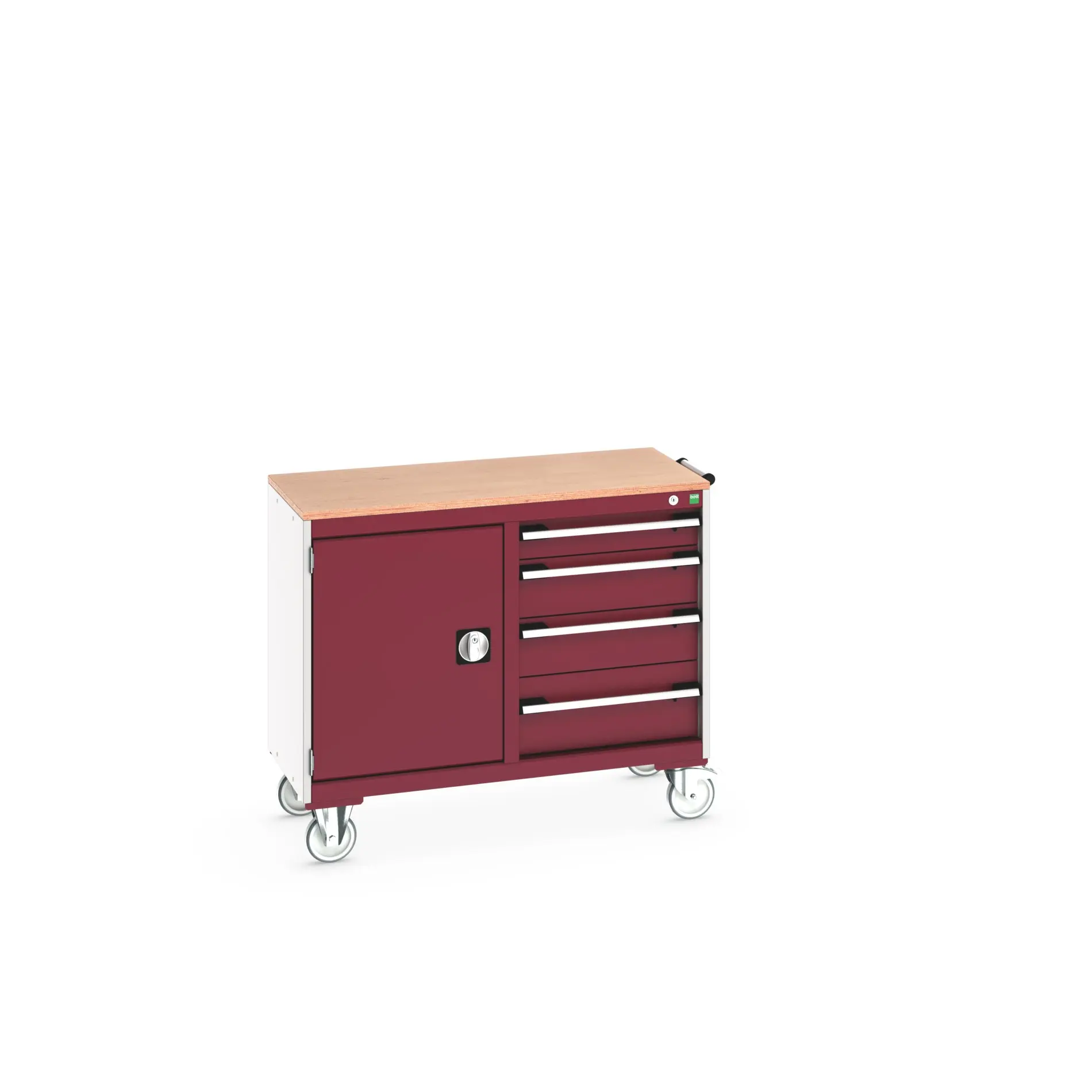 Produktfoto 1 von Bott Aufbewahrungsschrank Typ Beweglicher Schrank Freistehend 1 Tür/en 1 Regal/e 4 Schublade/n 890 mm 1050mm 525 mm mit