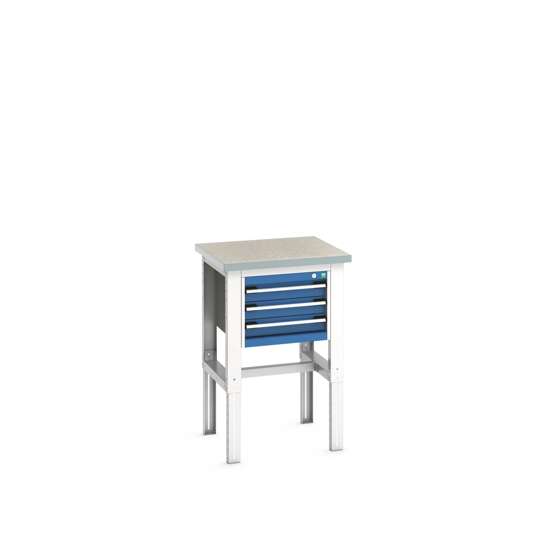 Produktfoto 1 von Bott Stahlblech Werkzeugkisten und Werkzeugschränke, Typ Mobiler Arbeitstisch 3 Schubladen, 1140 mm x 750mm x 750 mm