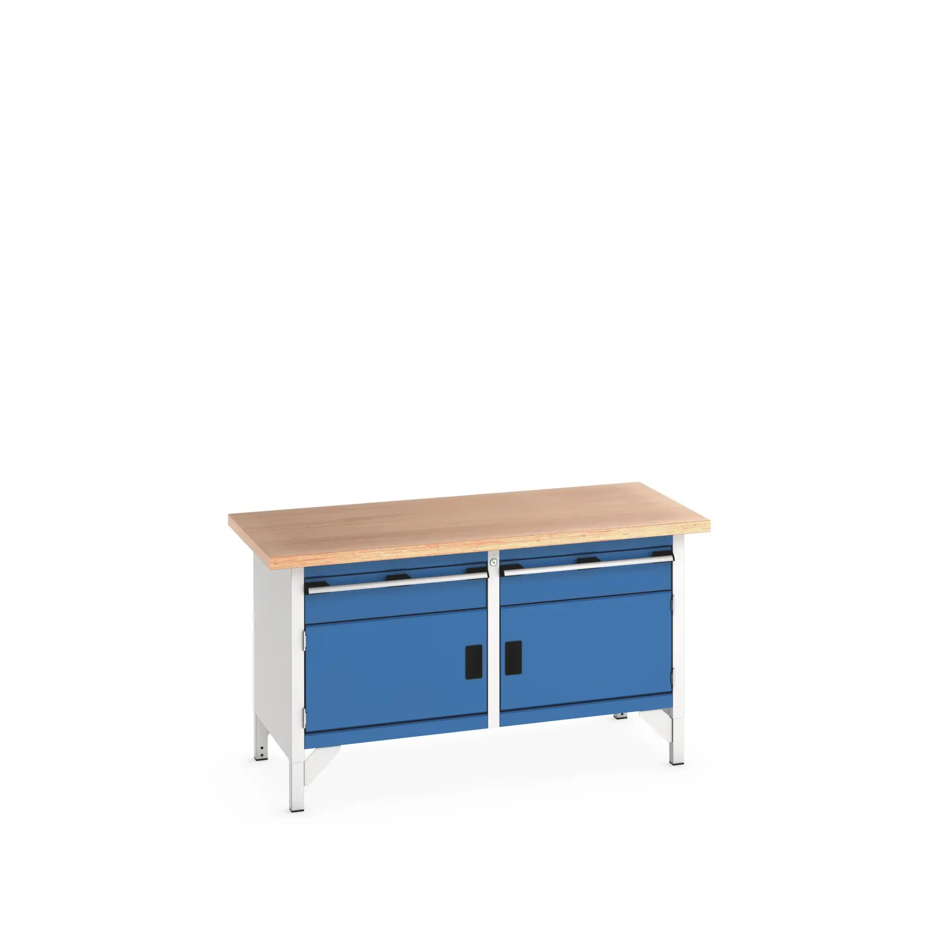 Produktfoto 1 von Bott Aufbewahrungsschrank Typ Aufbewahrungstisch Freistehend 2 Tür/en 1 Schublade/n 840 mm 1500mm 750 mm Stahlblech