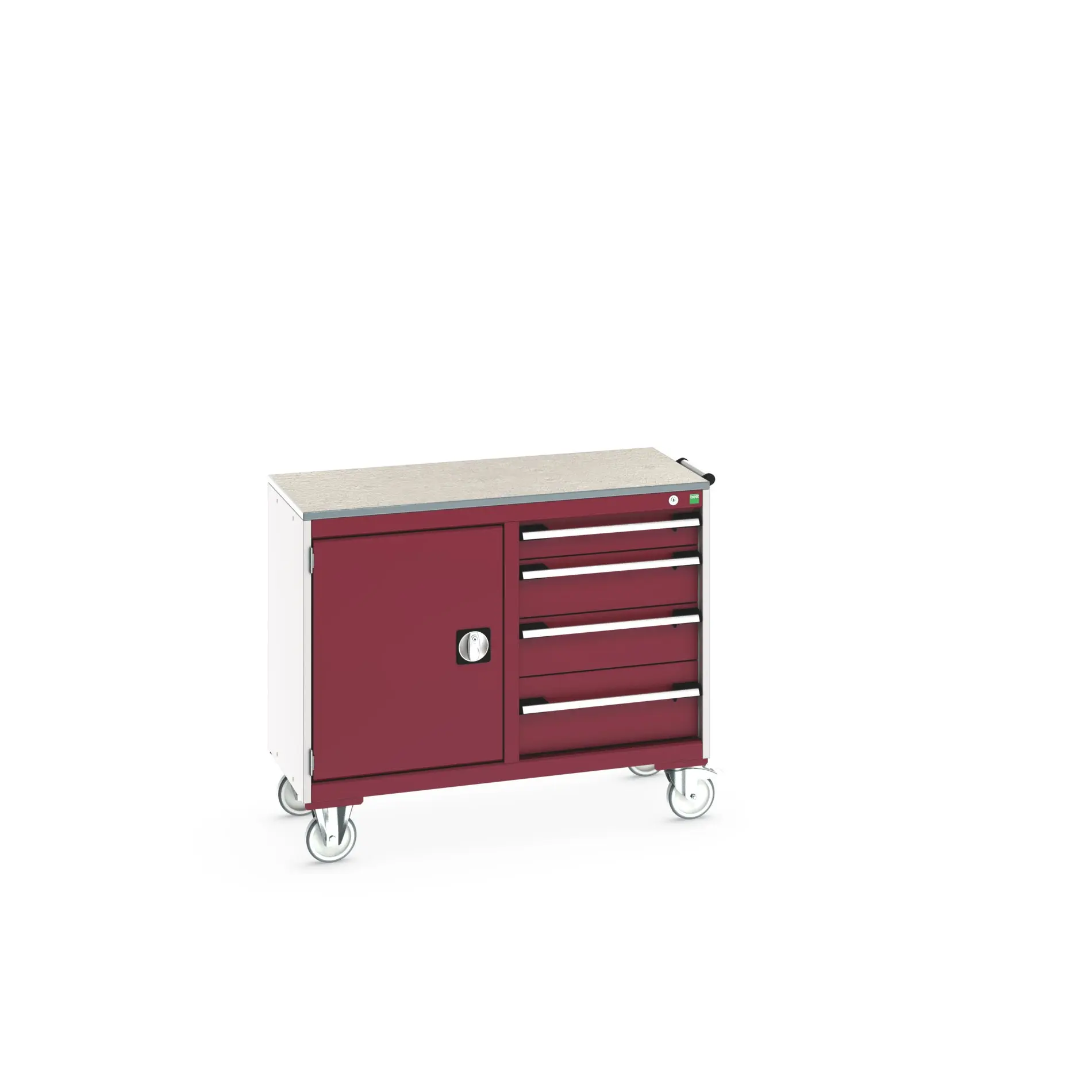 Produktfoto 1 von Bott Aufbewahrungsschrank Typ Beweglicher Schrank Freistehend 1 Tür/en 1 Regal/e 4 Schublade/n 890 mm 1050mm 525 mm mit