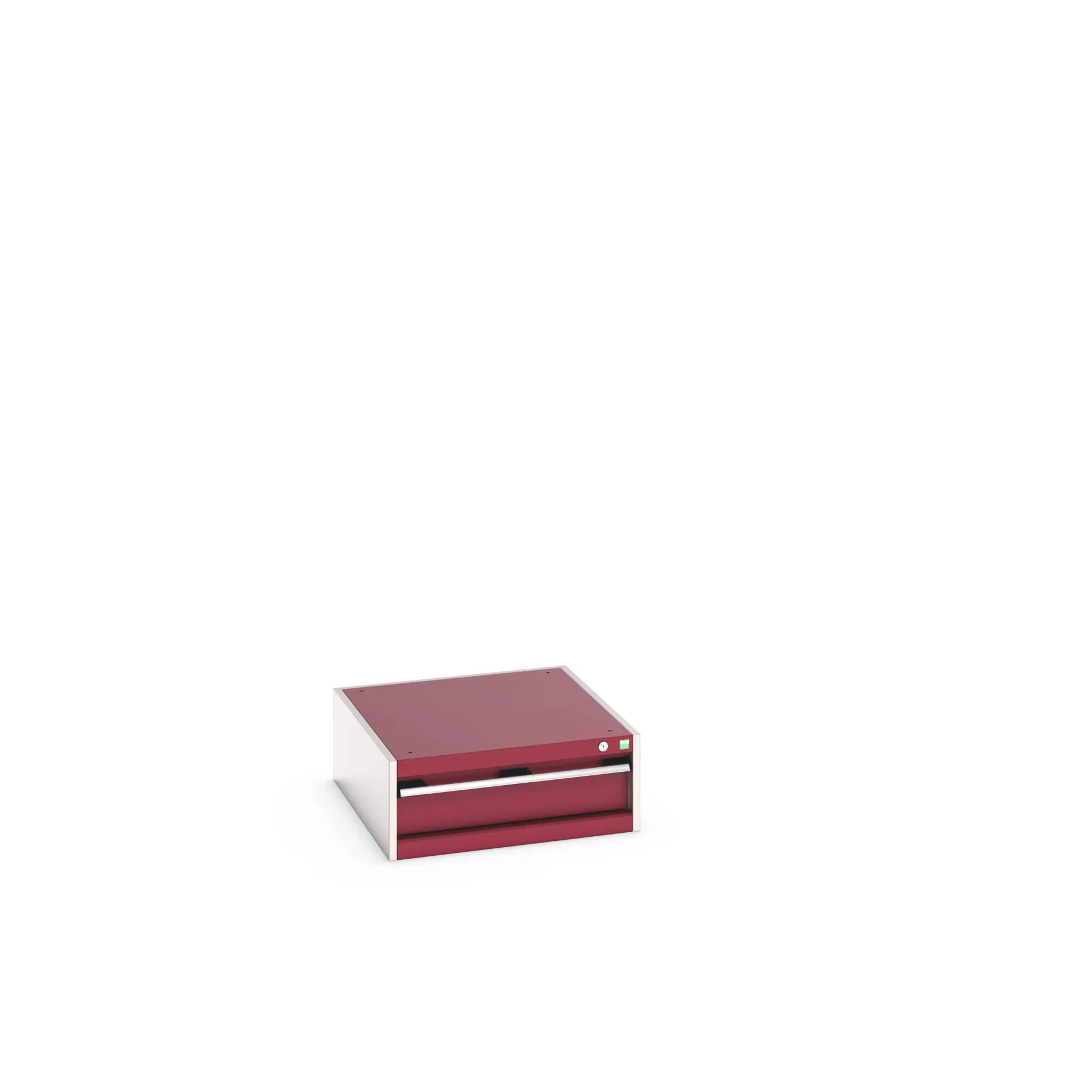Produktfoto 1 von Bott 1 Stahl Schubladenbehälter Schrank Rot, 250 mm x 750 mm x 650 mm