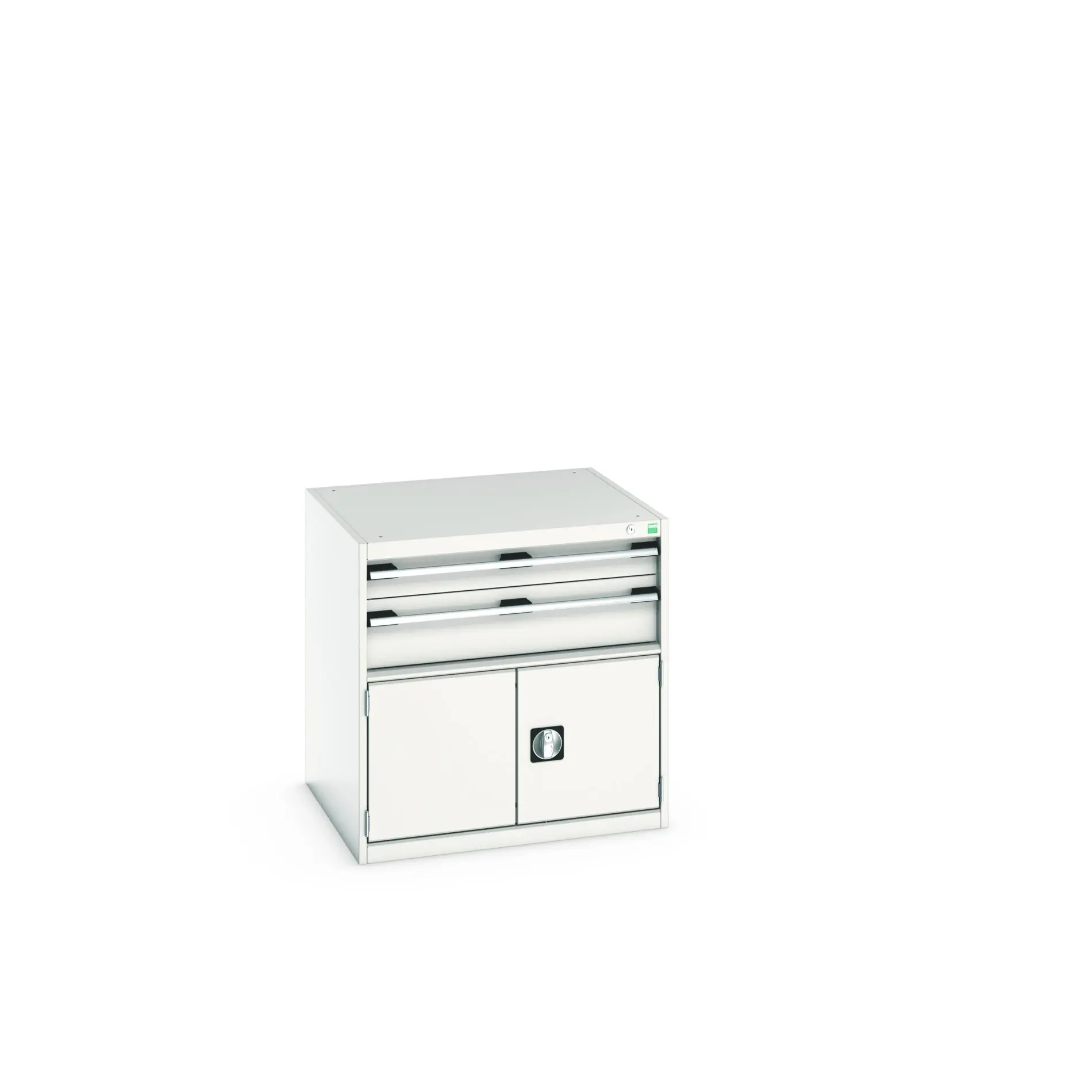 Produktfoto 1 von Bott Aufbewahrungsschrank Typ Schrank Freistehend 2 Tür/en 2 Schublade/n 800 mm 80 mm 750 mm Stahlblech