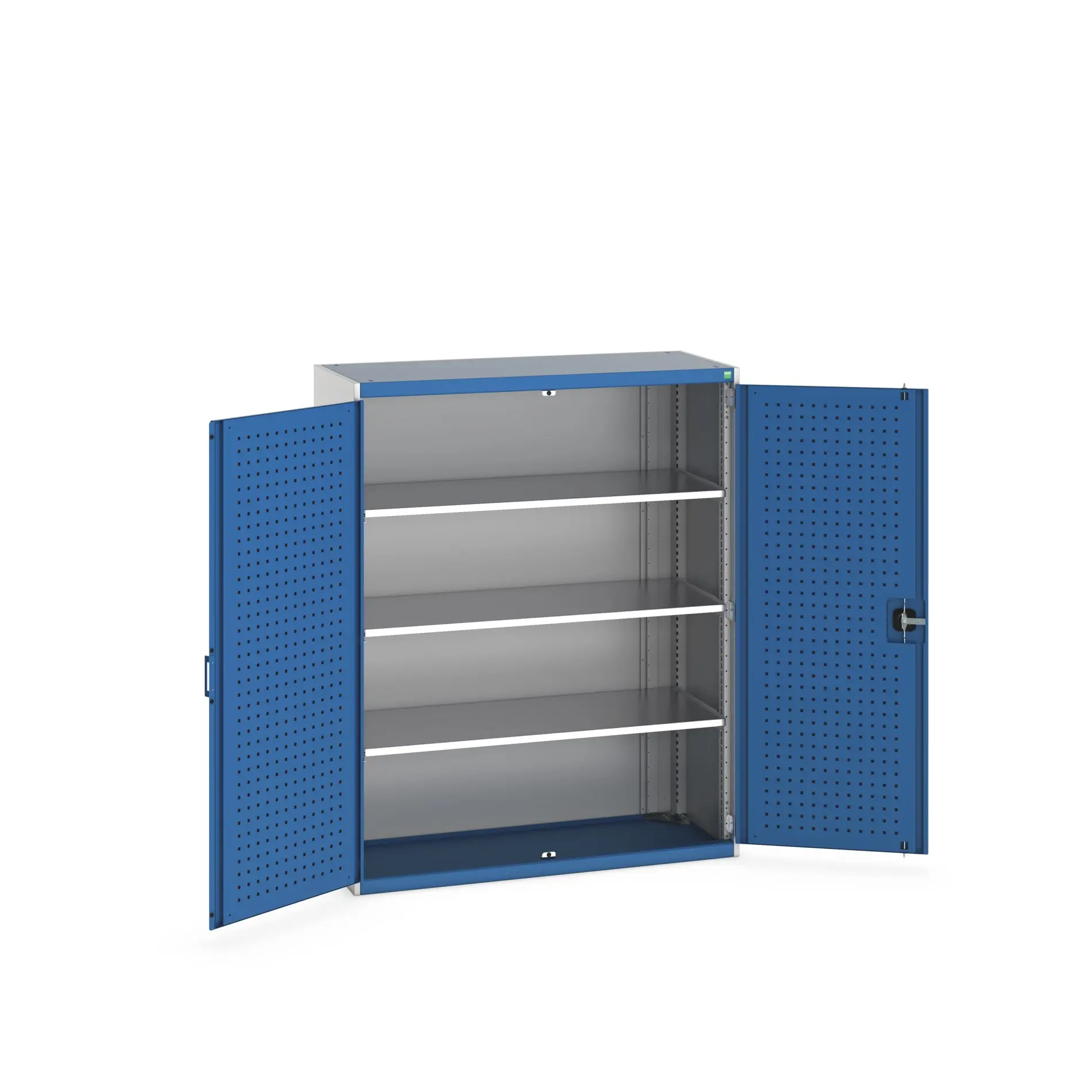 Produktfoto 1 von Bott Schrank Typ Regalschrank Freistehend 2 Tür/en 3 Regal/e 1600 mm 1300mm Abschließbar 525 mm Stahlblech