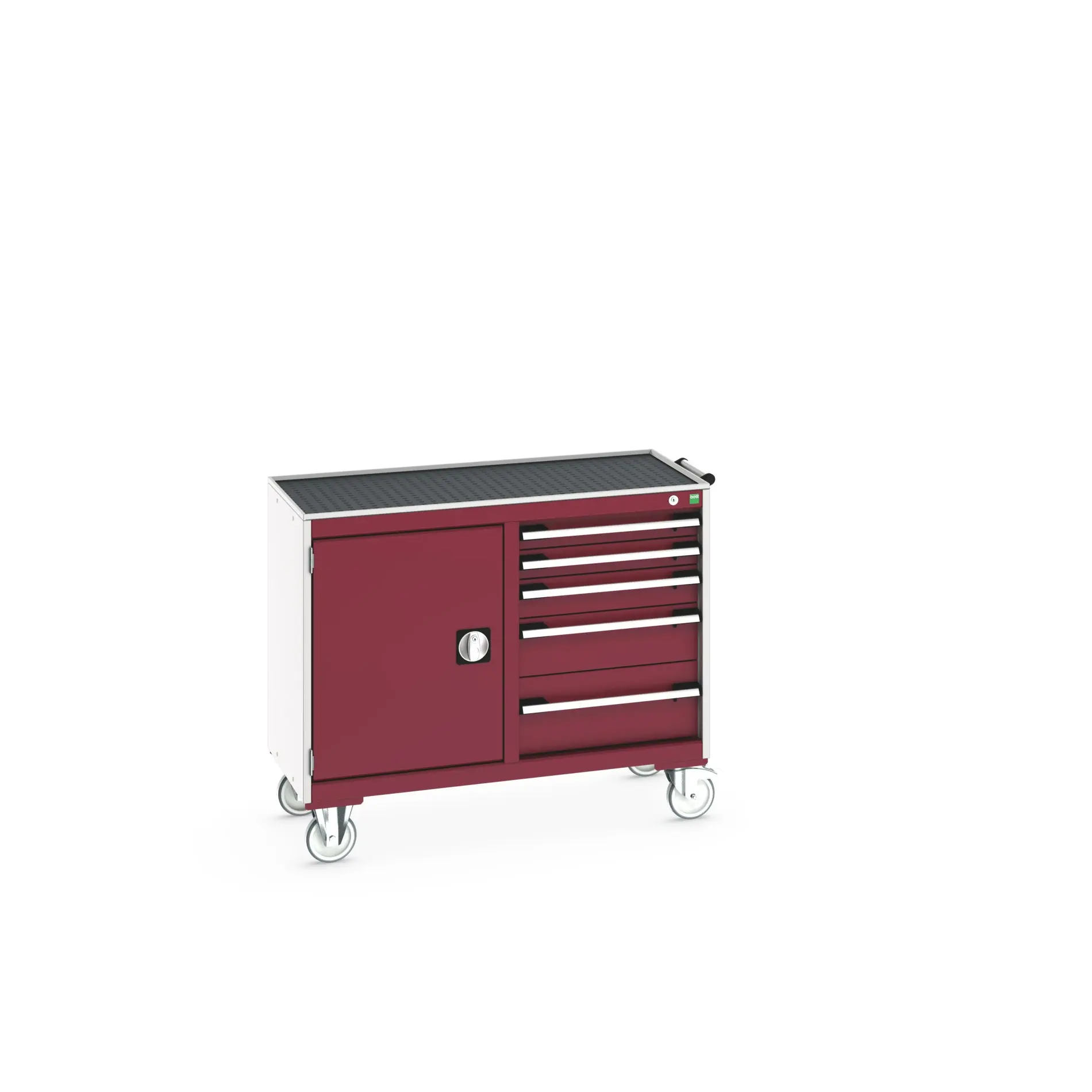 Produktfoto 1 von Bott Aufbewahrungsschrank Typ Beweglicher Schrank Bodenmontage 1 Tür/en 1 Regal/e 5 Schublade/n Stahlblech