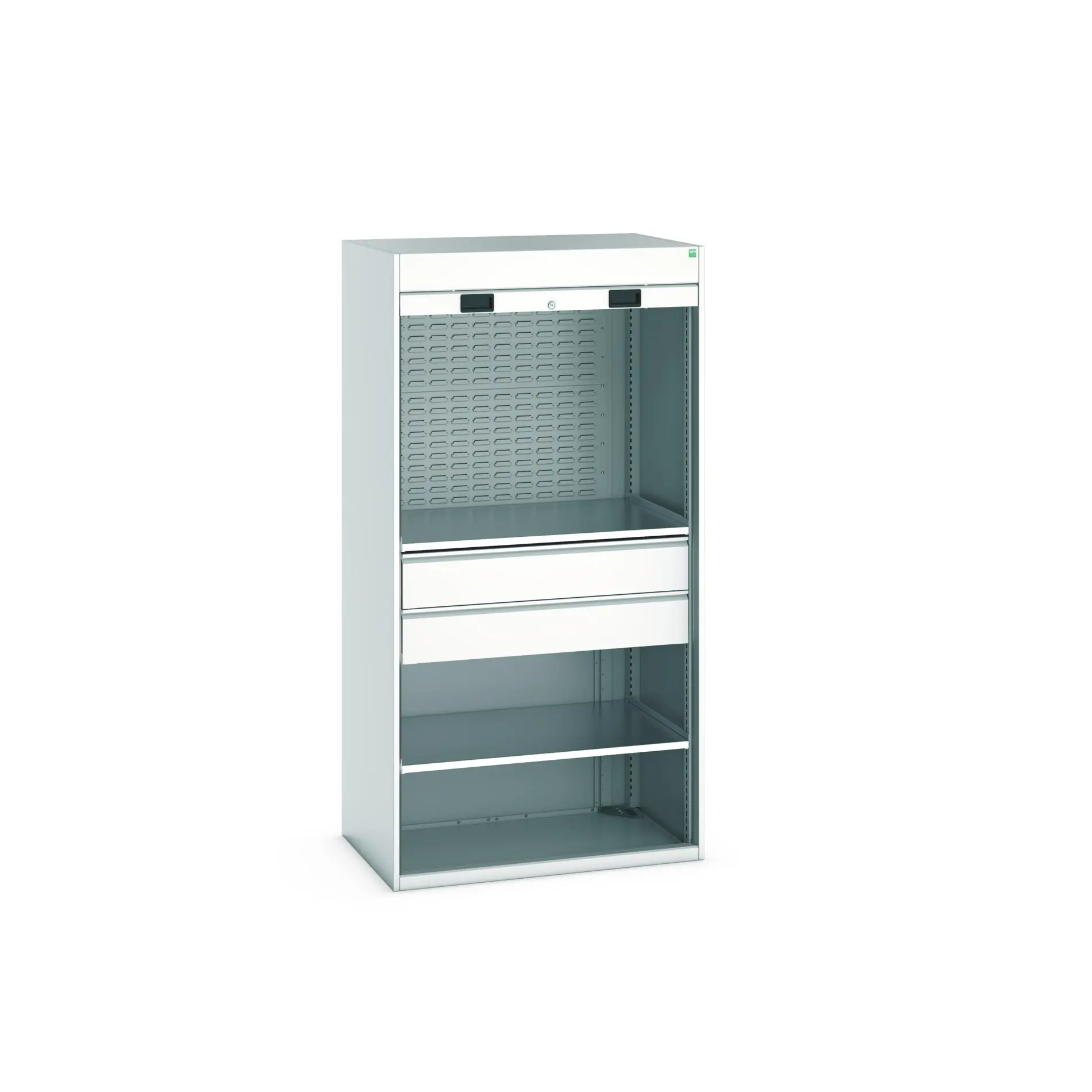 Produktfoto 1 von Bott Aufbewahrungsschrank Typ Mini Werkstattschrank Freistehend 1 Tür/en 2 Regal/e 2 Schublade/n 2000 mm 1050 mm 650 mm