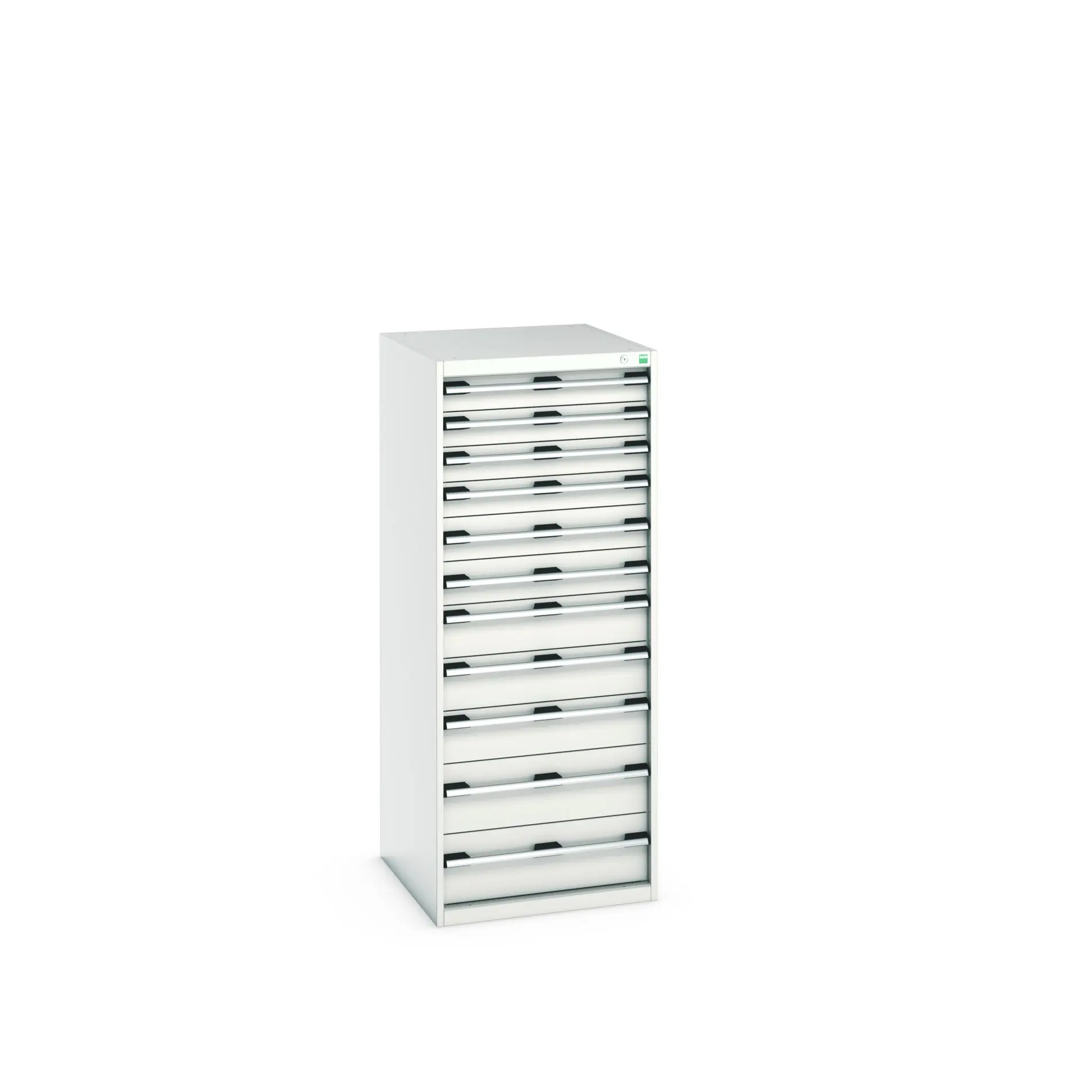 Produktfoto 1 von Bott 11 Stahl Schubladenbehälter Schrank Hellgrau, 1600 mm x 750 mm x 650 mm