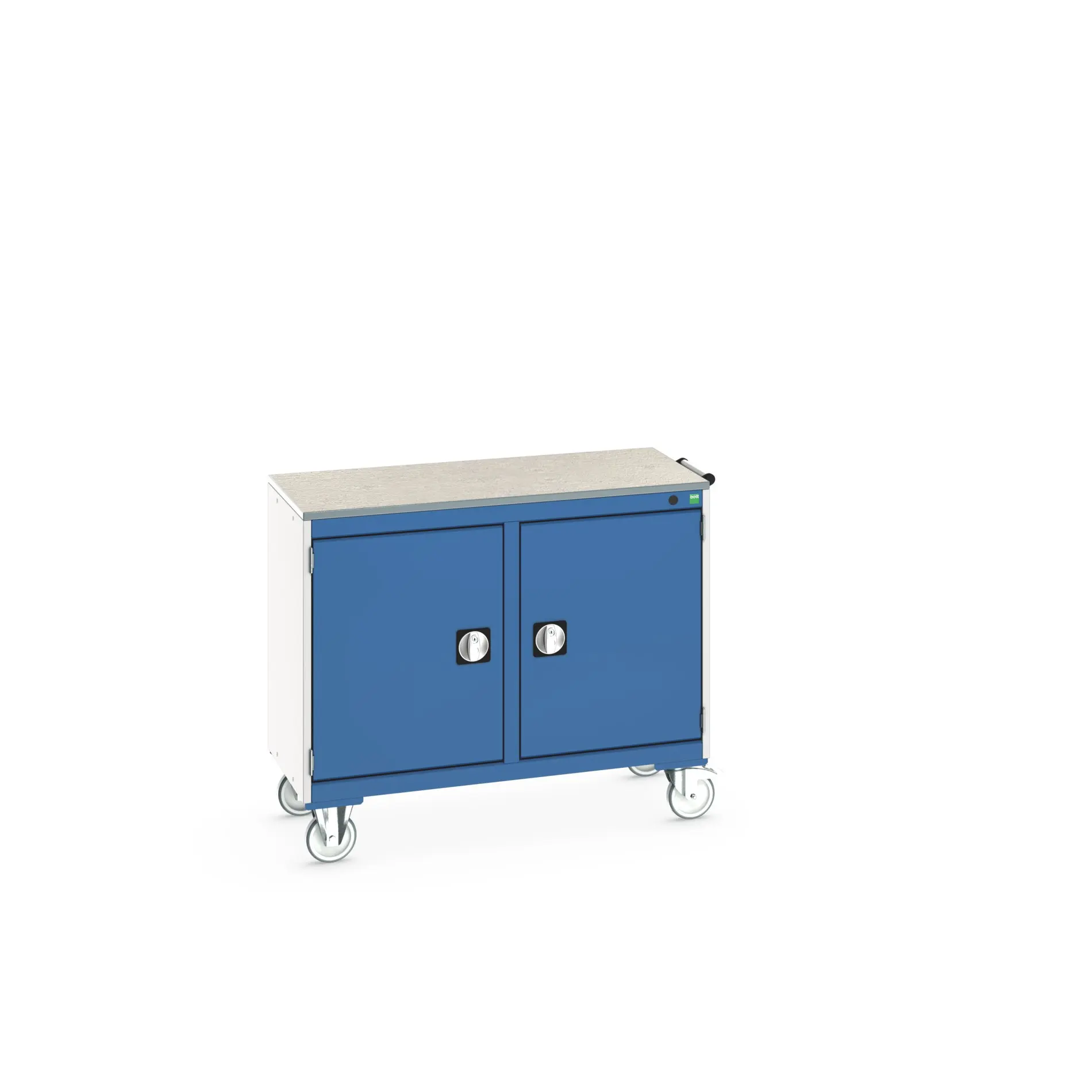 Produktfoto 1 von Bott Aufbewahrungsschrank Typ Beweglicher Schrank Freistehend 2 Tür/en 2 Regal/e 890 mm 1050 mm 525 mm mit Rädern
