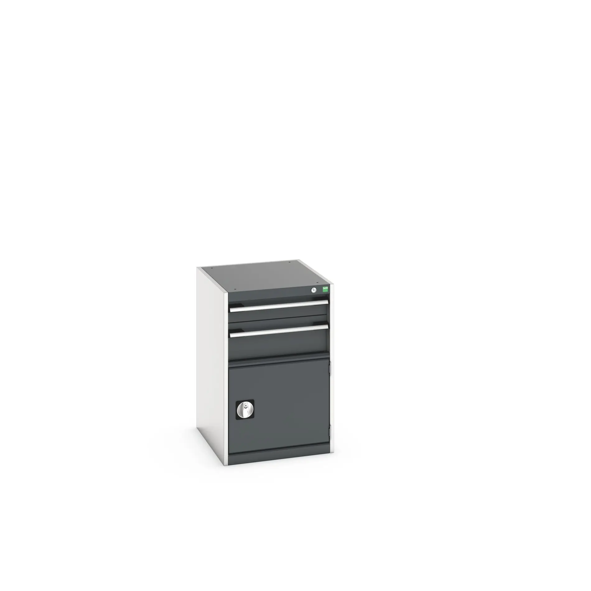 Bott Aufbewahrungsschrank Typ Schrank Freistehend 1 Tür/en 2 Schublade/n 800 mm 525 mm Ja 650 mm Stahlblech