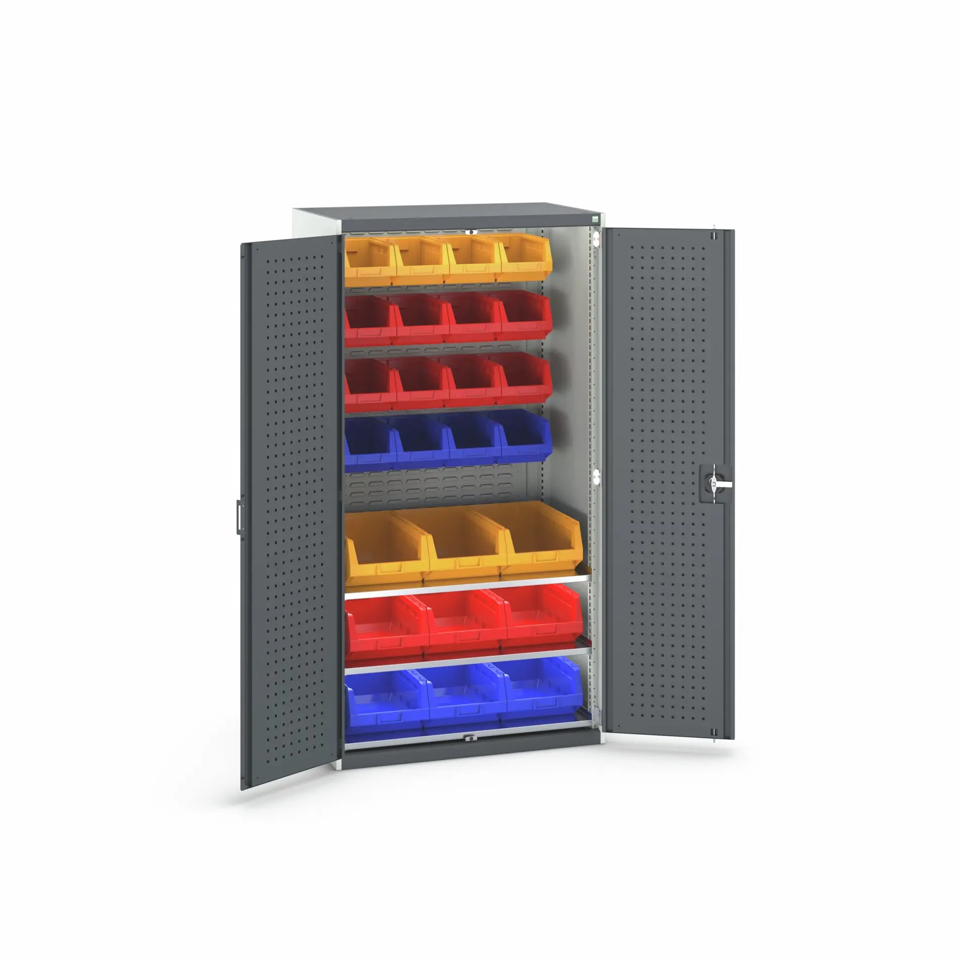 Produktfoto 1 von Bott Aufbewahrungsschrank Typ Schwerlast-Schrank mit Behältern Freistehend 2 Tür/en 1 Regal/e 2000 mm 1050 mm Ja 650 mm