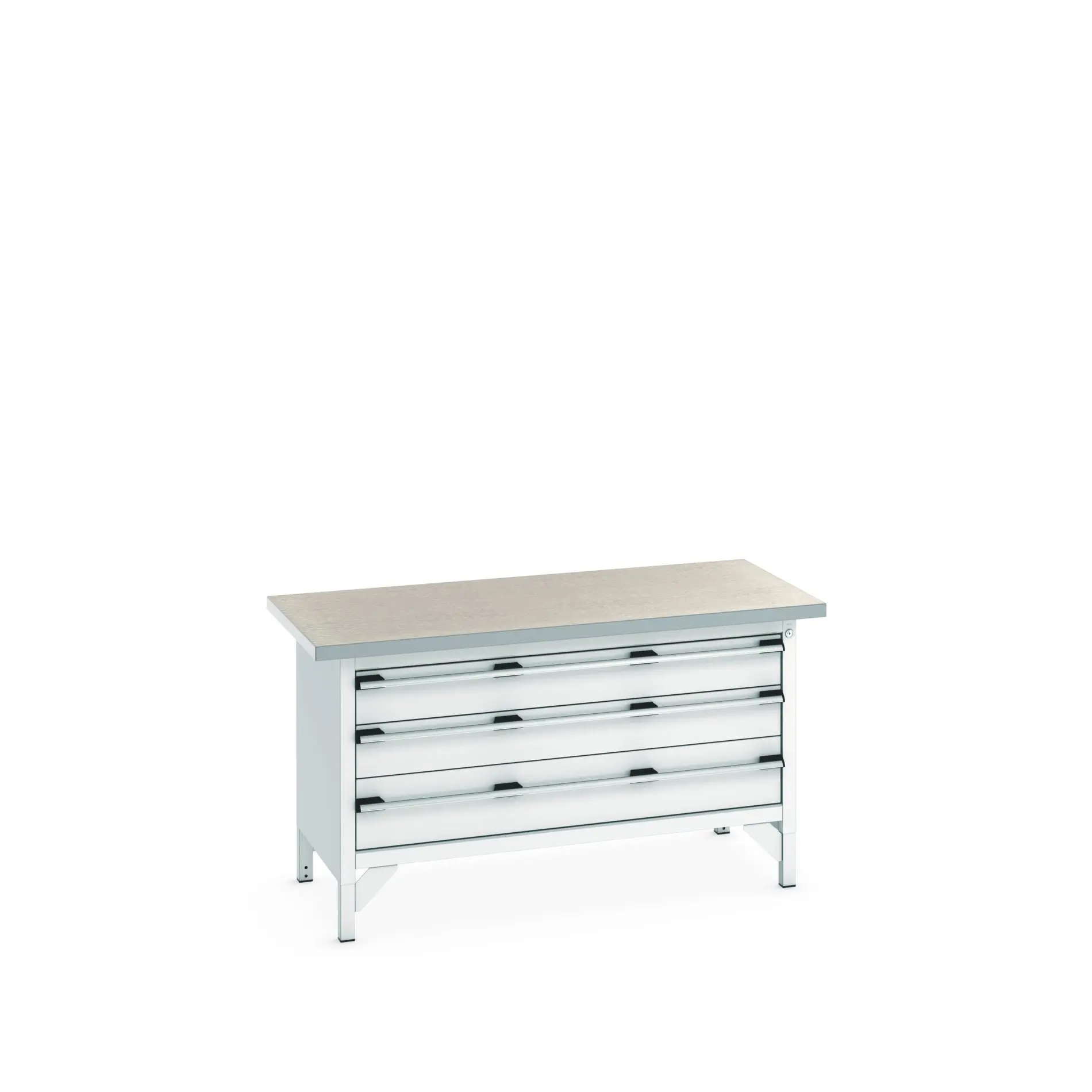 Produktfoto 1 von Bott 41002170.16V Aufbewahrungstisch Stahlblech Werkbank L. 1500 mm B. 750 mm H. 840 mm, Traglast 225kg