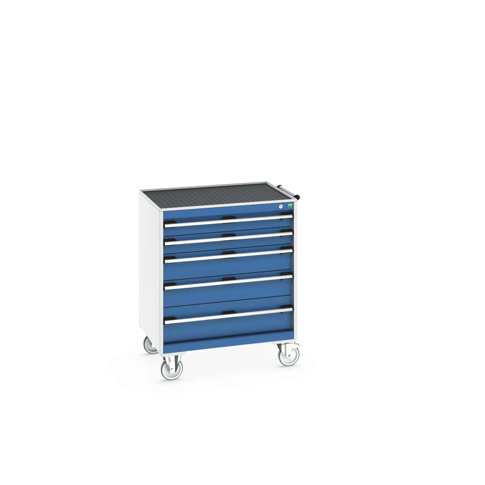 Produktfoto 1 von Bott Aufbewahrungsschrank Typ Beweglicher Schrank Freistehend 5 Schublade/n 985 mm 80 mm 650 mm mit Rädern Stahlblech