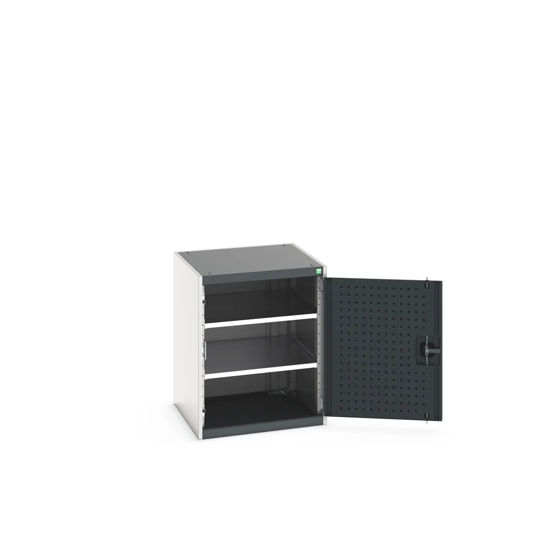 Produktfoto 1 von Bott Schrank Typ Regalschrank Bodenmontage 1 Tür/en 2 Regal/e Stahlblech