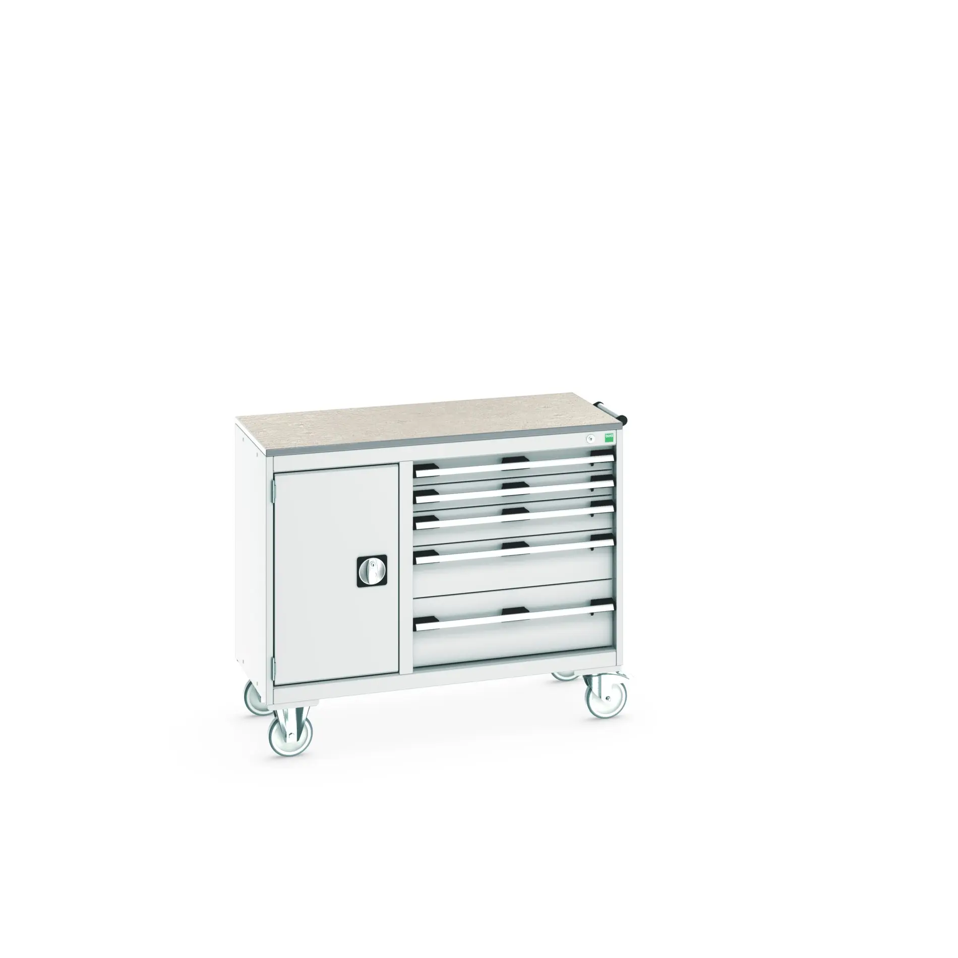 Produktfoto 1 von Bott Aufbewahrungsschrank Typ Beweglicher Schrank Freistehend 1 Tür/en 1 Regal/e 5 Schublade/n 890 mm 1050mm 525 mm mit