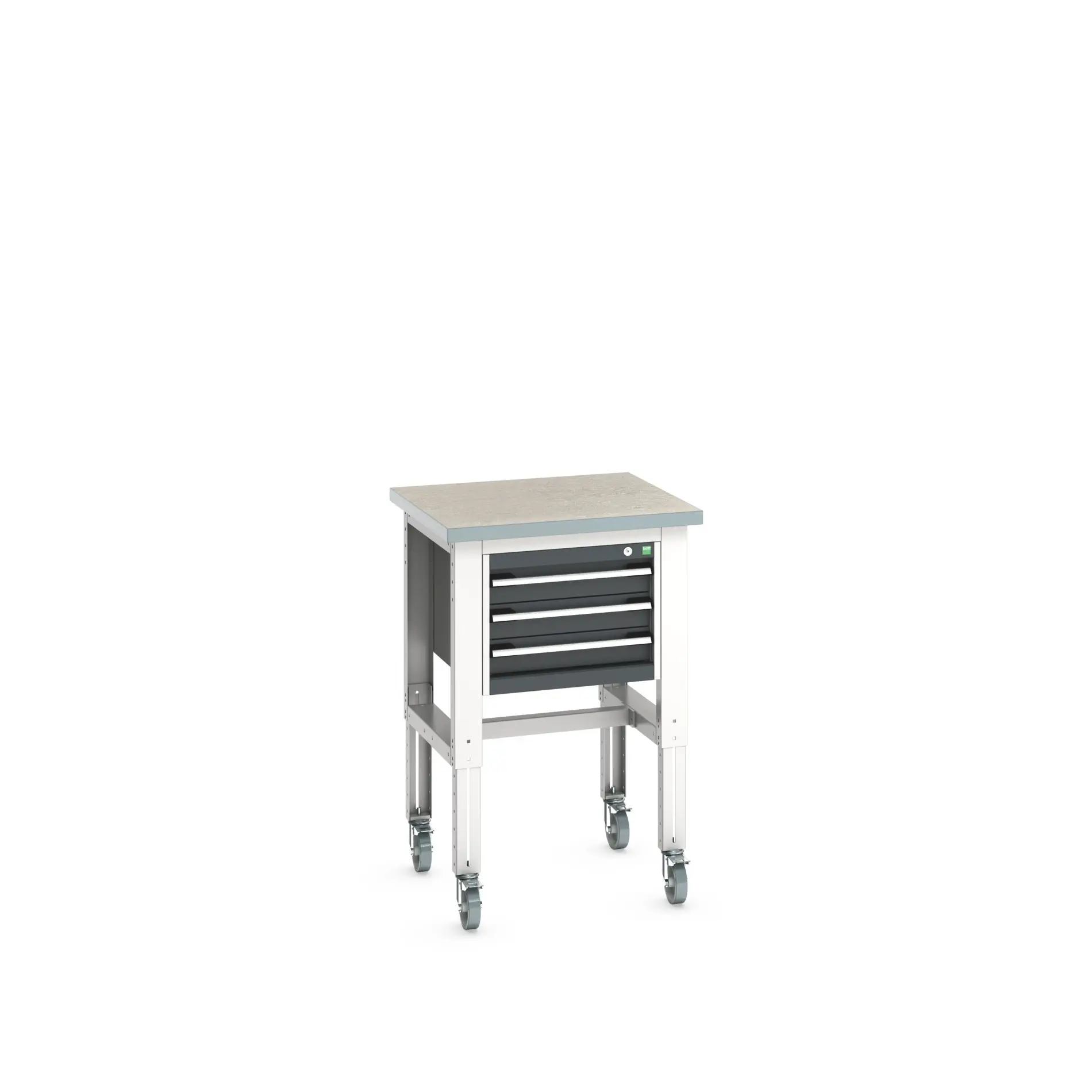 Produktfoto 1 von Bott Stahlblech Werkzeugschrankmodul 3 Schubladen mit Rollen x 750mm x 750mm