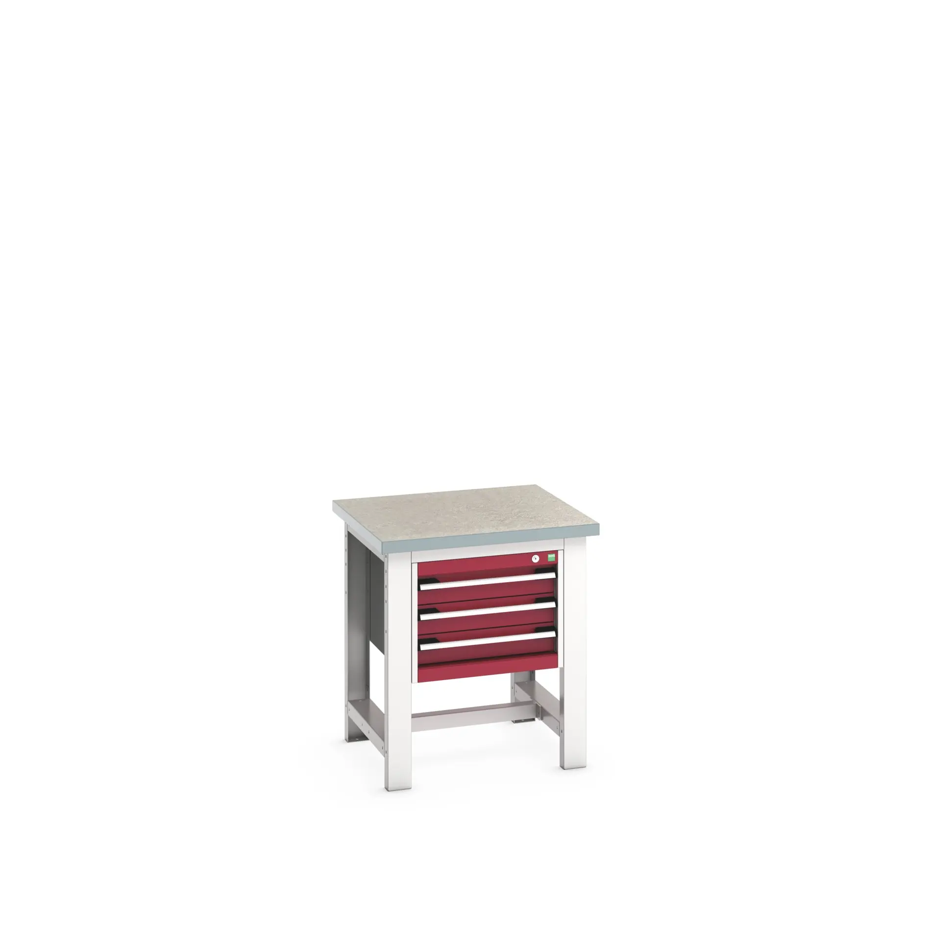 Produktfoto 1 von Bott Stahlblech Werkzeugkisten und Werkzeugschränke, Typ Mobiler Arbeitstisch 3 Schubladen, 840 mm x 750mm x 750 mm