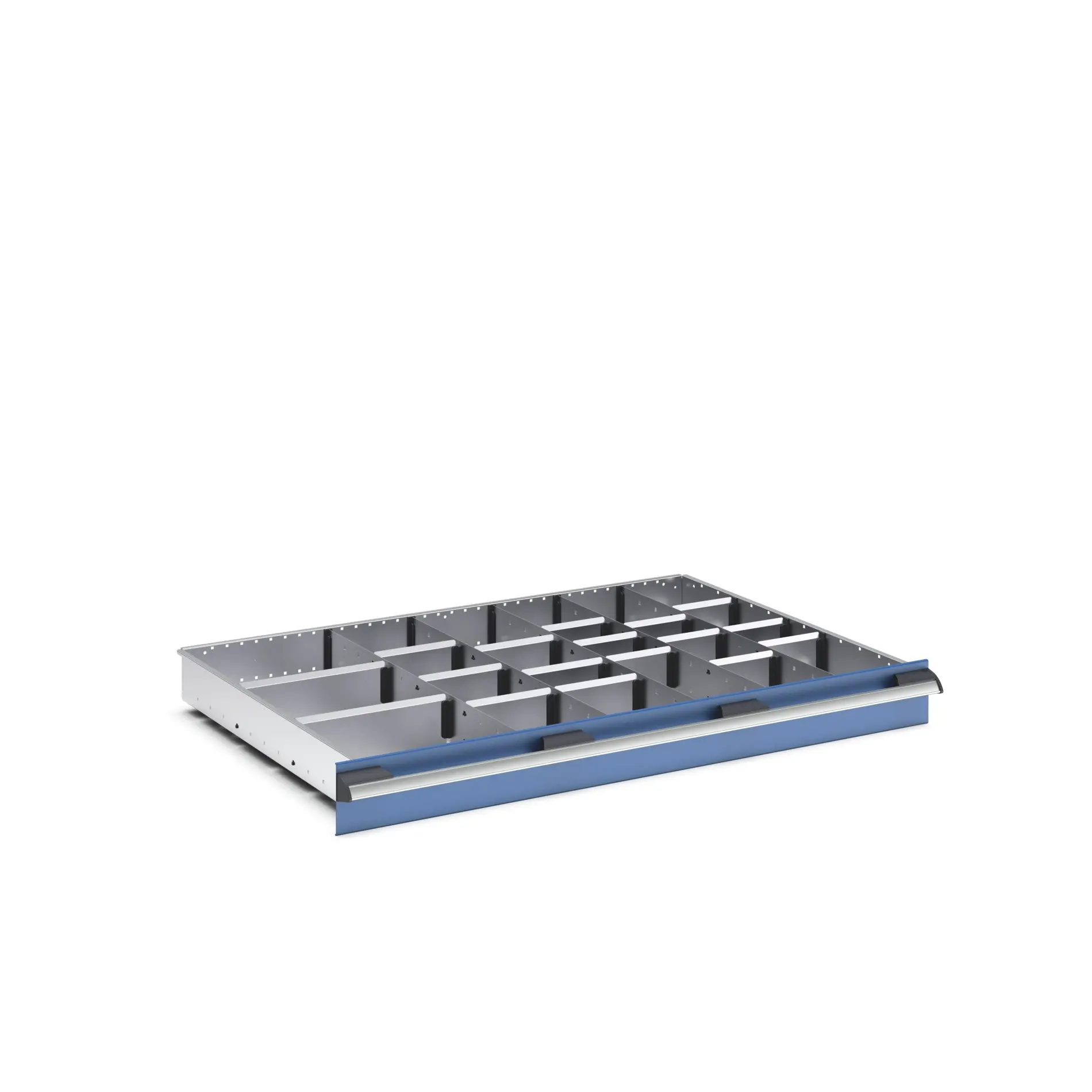 Produktfoto 1 von Bott Teiler Sortiment, Typ Trennwand für Schubladen, Stahlblech, Silber 1050 X 750 X 100mm