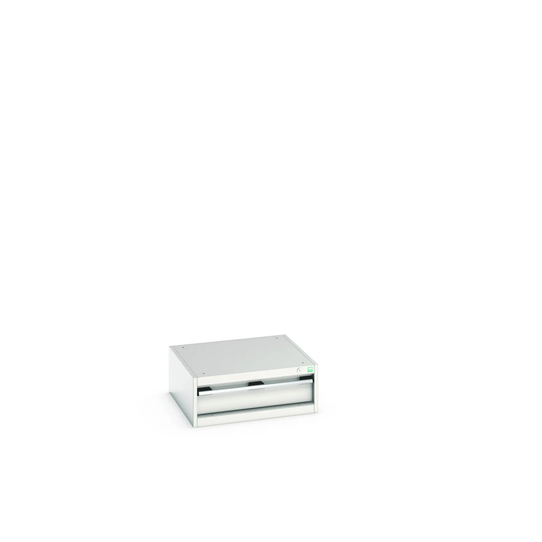 Produktfoto 1 von Bott 1 Stahl Schubladenbehälter Schrank Hellgrau, 250 mm x 650 mm x 650 mm