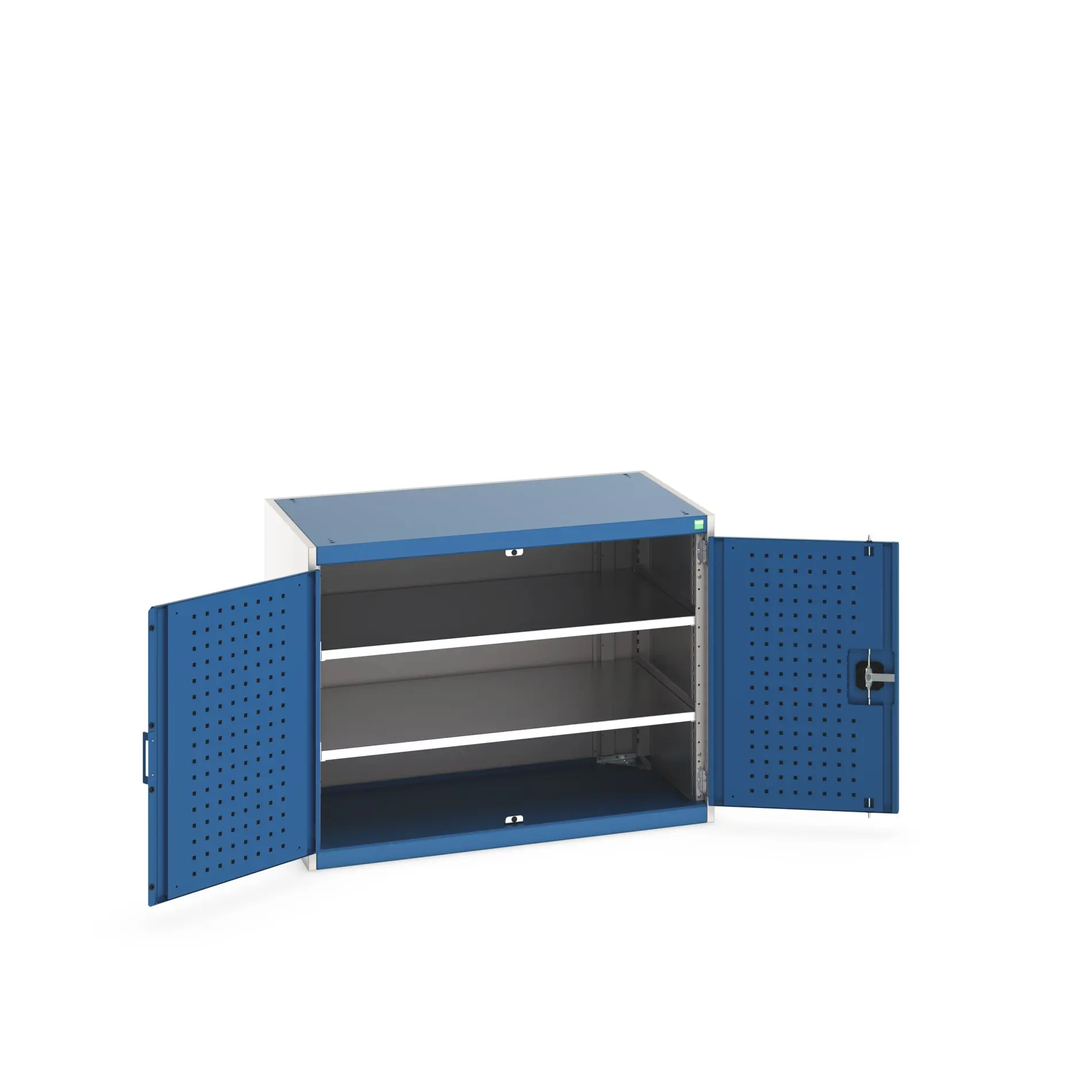 Produktfoto 1 von Bott Aufbewahrungsschrank Typ Regalschrank Freistehend 2 Tür/en 2 Regal/e 800 mm 1050 mm Ja 650 mm Stahlblech