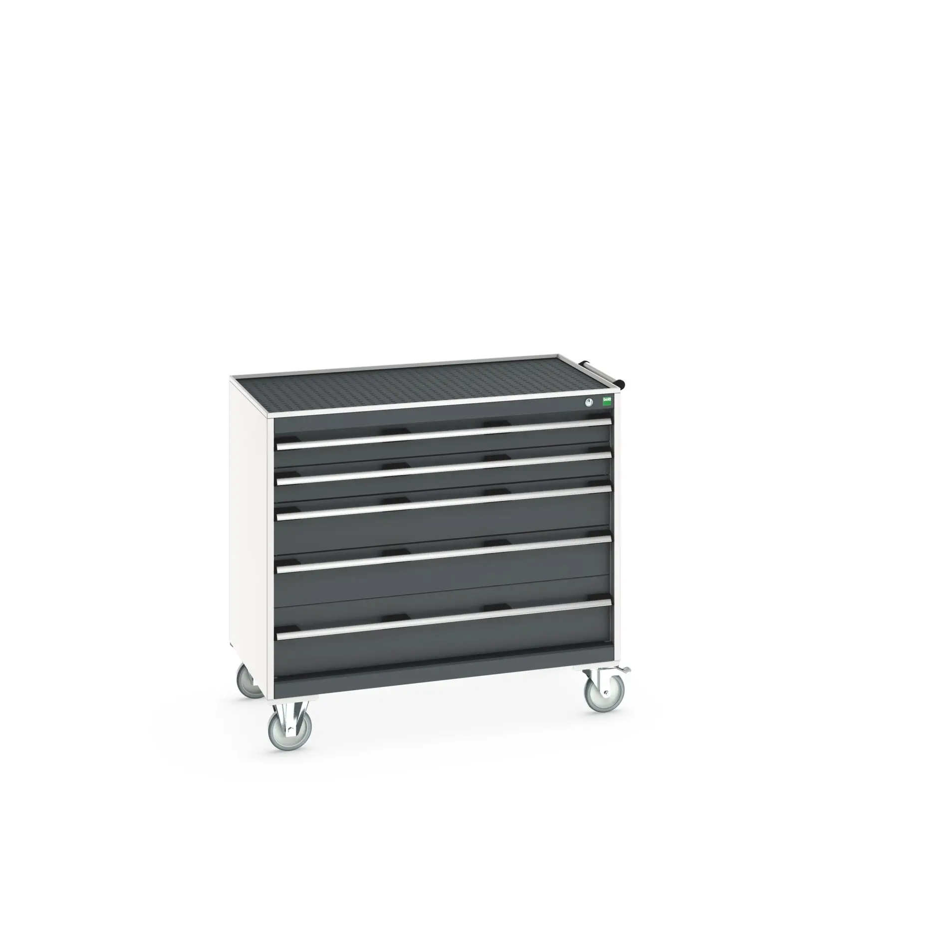 Produktfoto 1 von Bott Aufbewahrungsschrank Typ Beweglicher Schrank Freistehend 5 Schublade/n 985 mm 1050 mm 650 mm mit Rädern Stahlblech