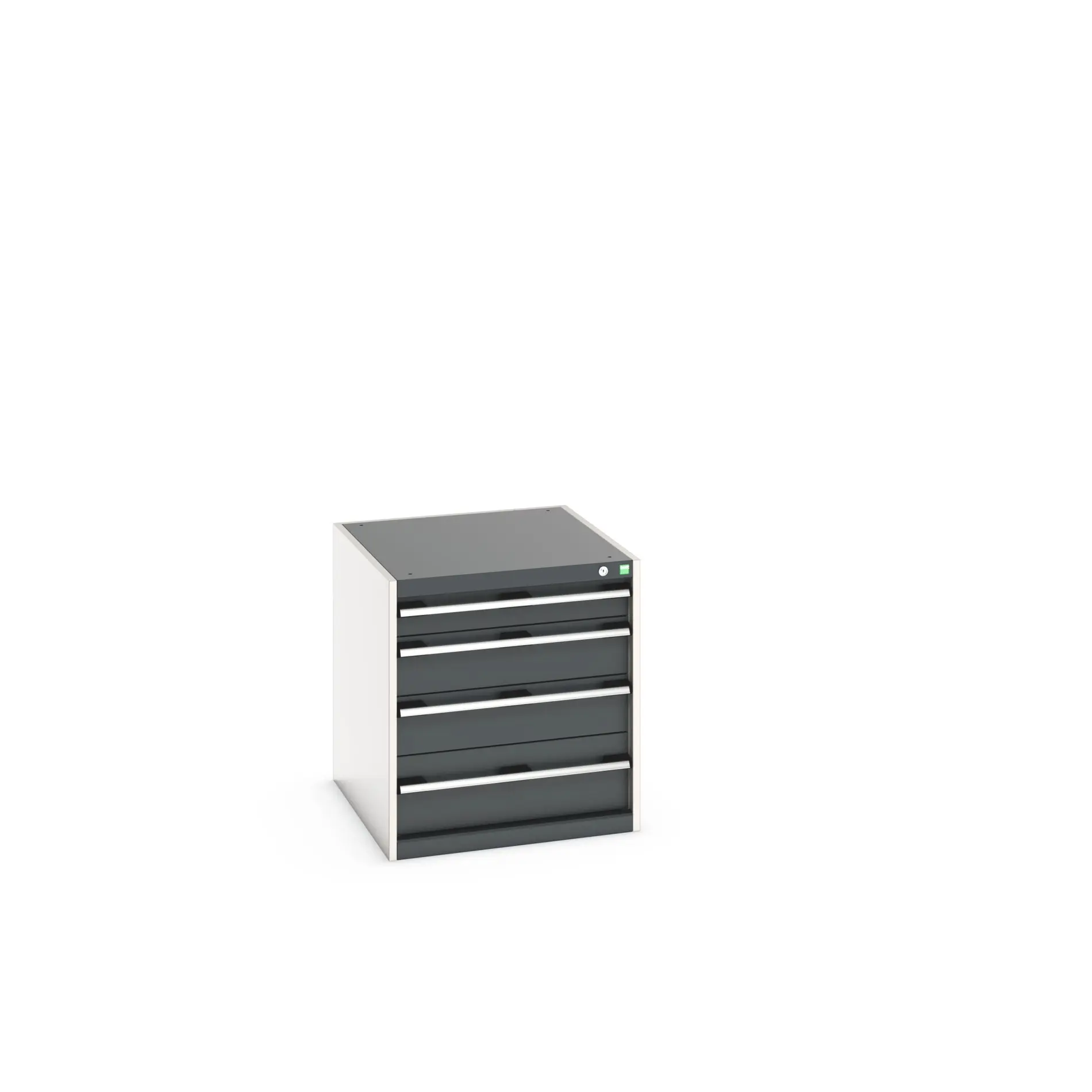 Produktfoto 1 von Bott 5 Stahl Schubladenbehälter Schrank Grau, 700 mm x 750 mm x 650 mm