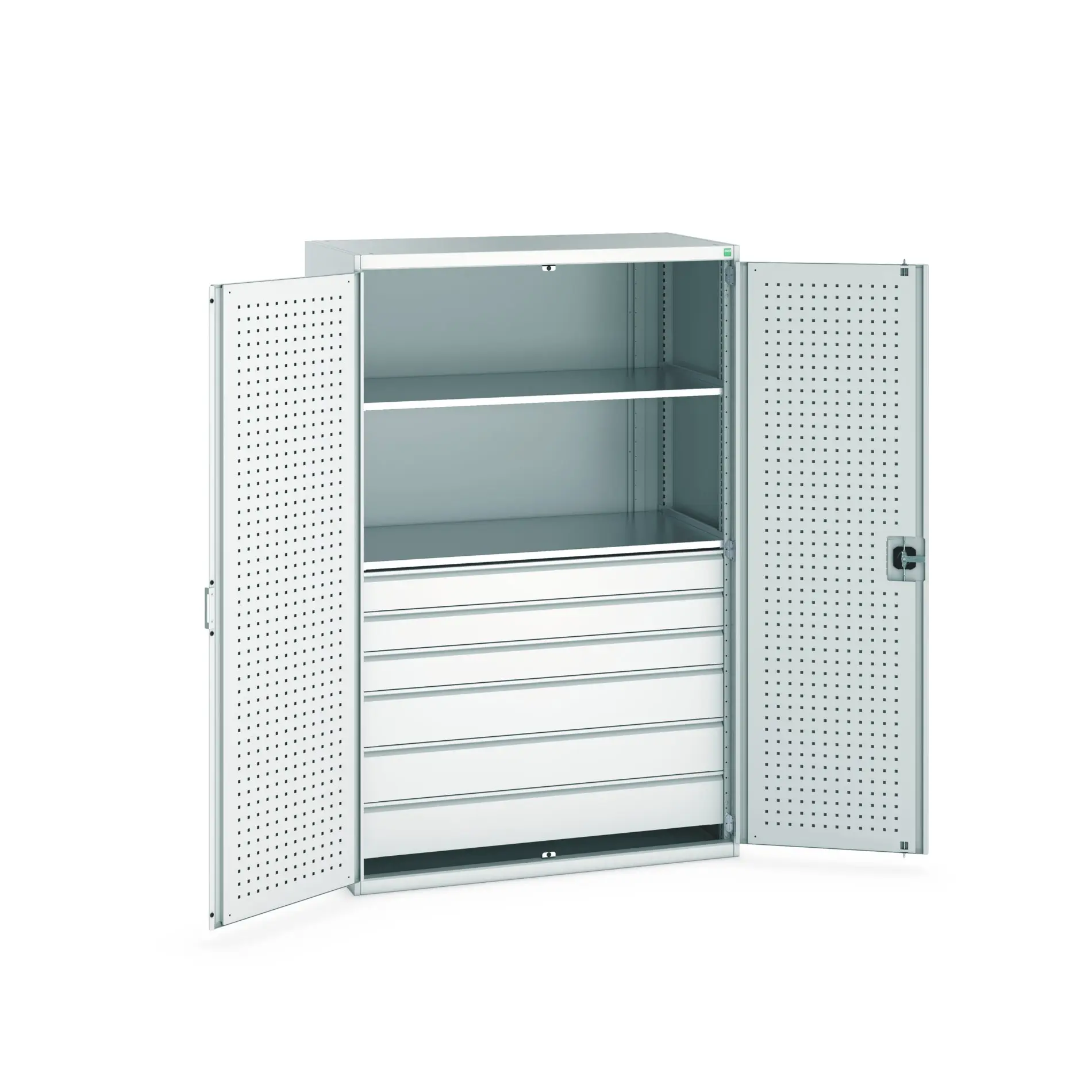 Produktfoto 1 von Bott Aufbewahrungsschrank Typ Bestückter Schrank Freistehend 2 Tür/en 2 Regal/e 6 Schublade/n 2000 mm 1300 mm Ja 650 mm