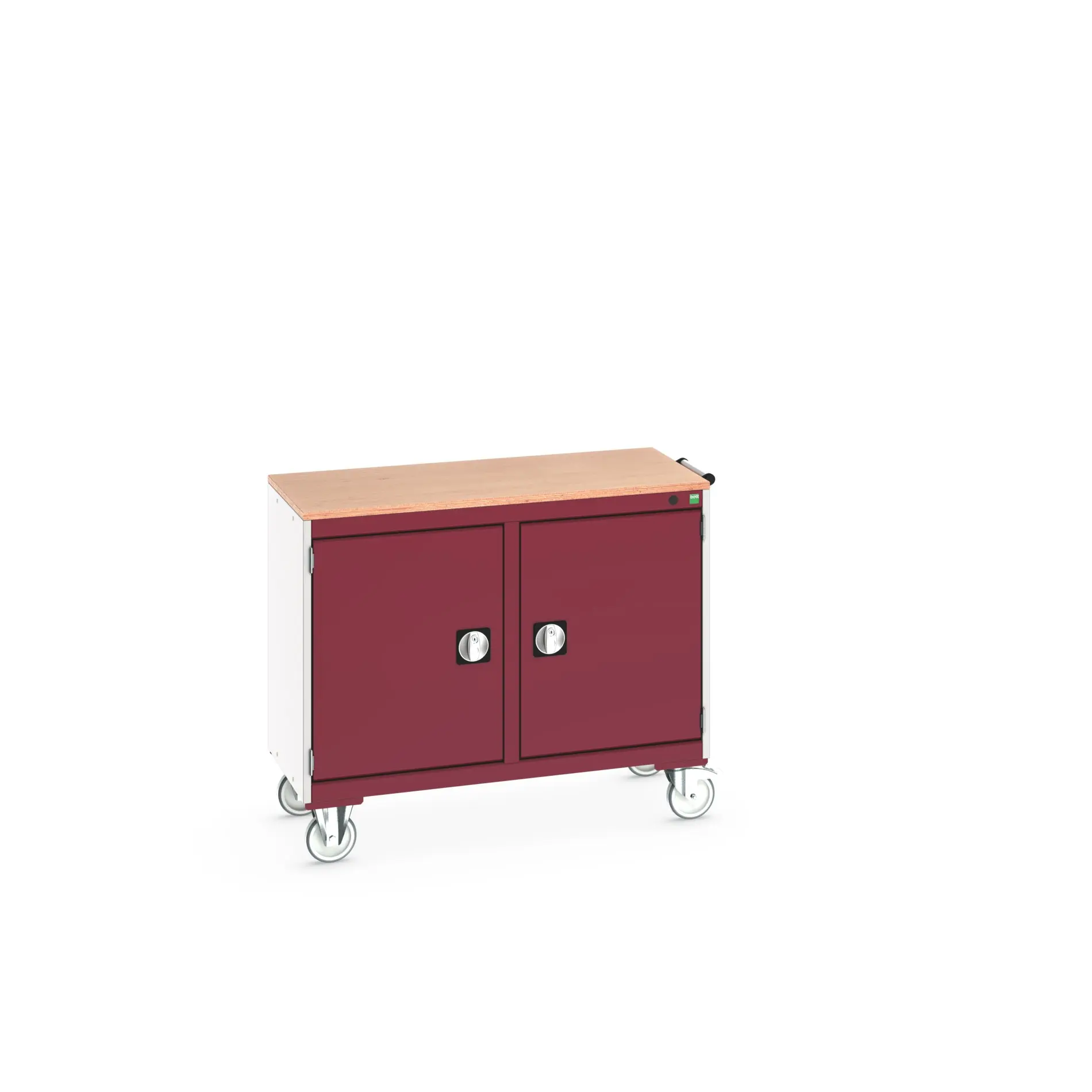 Produktfoto 1 von Bott Aufbewahrungsschrank Typ Beweglicher Schrank Freistehend 2 Tür/en 2 Regal/e 890 mm 1050 mm 525 mm mit Rädern