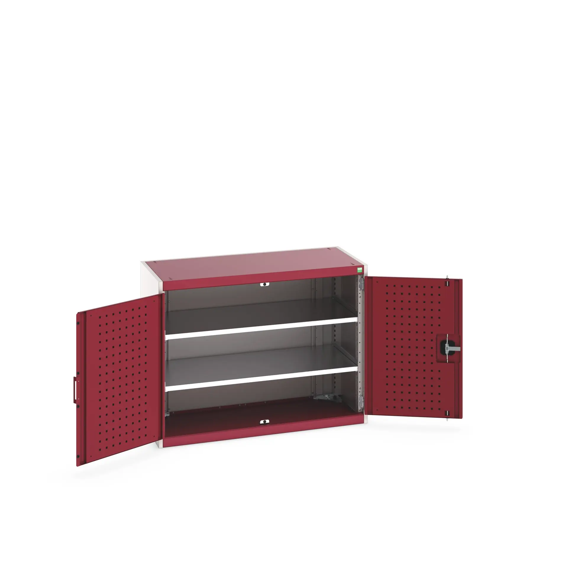 Produktfoto 1 von Bott Aufbewahrungsschrank Typ Regalschrank Freistehend 2 Tür/en 2 Regal/e 800 mm 1050 mm Ja 525 mm Stahlblech
