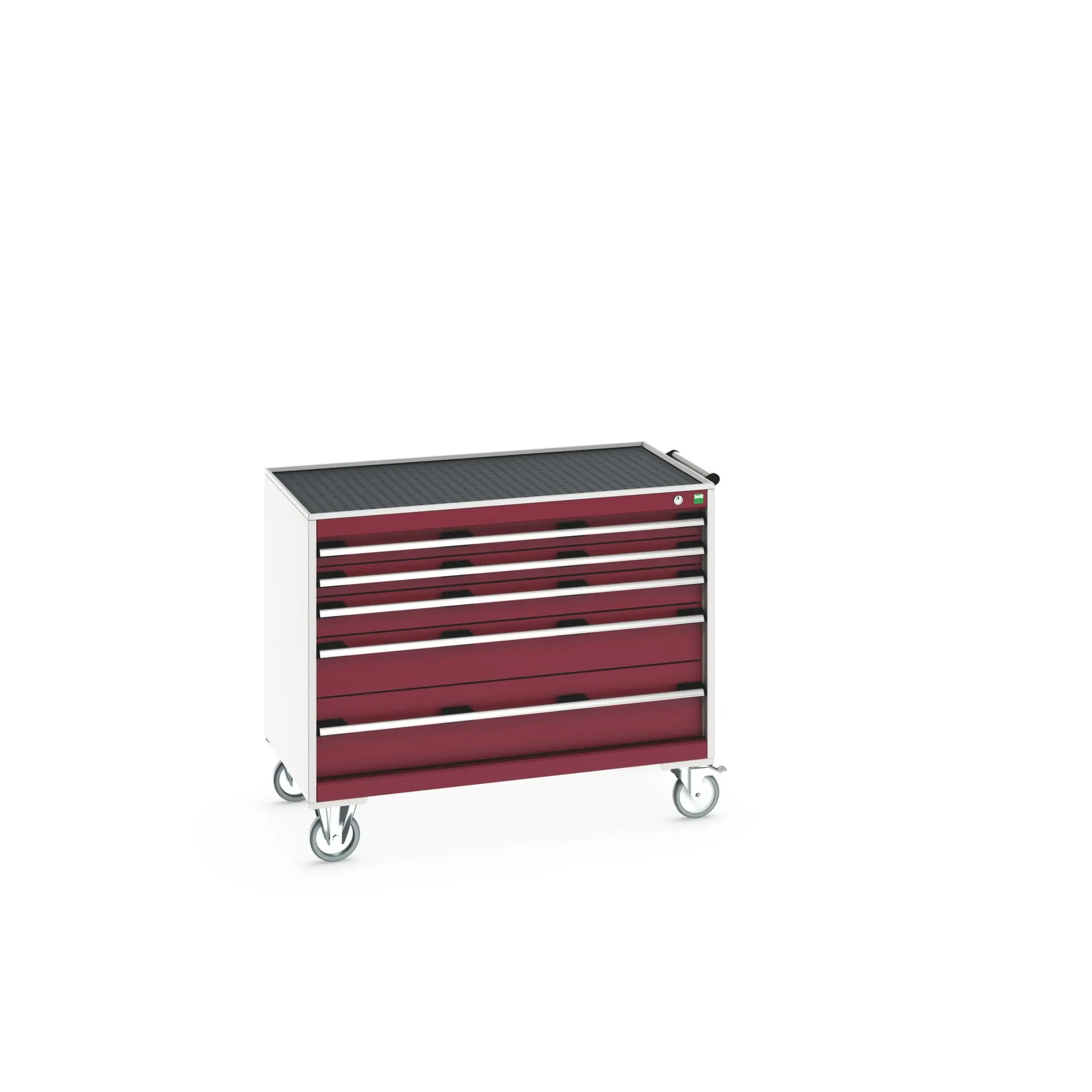 Produktfoto 1 von Bott Aufbewahrungsschrank Typ Beweglicher Schrank Freistehend 5 Schublade/n 885 mm 1050 mm 650 mm mit Rädern Stahlblech