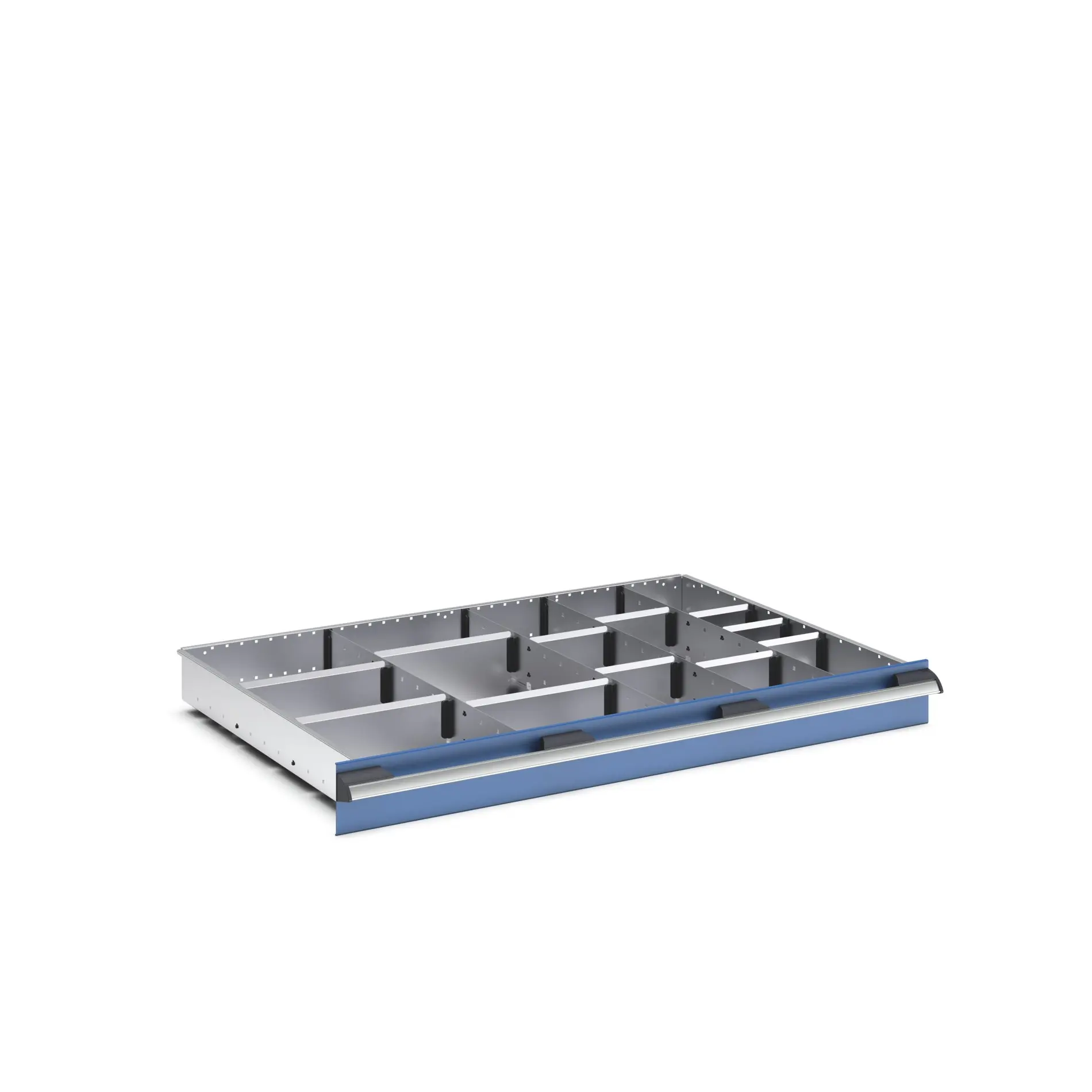 Produktfoto 1 von Bott Teiler Sortiment, Typ Trennwand für Schubladen, Stahlblech, Silber 1050 X 750 X 100mm