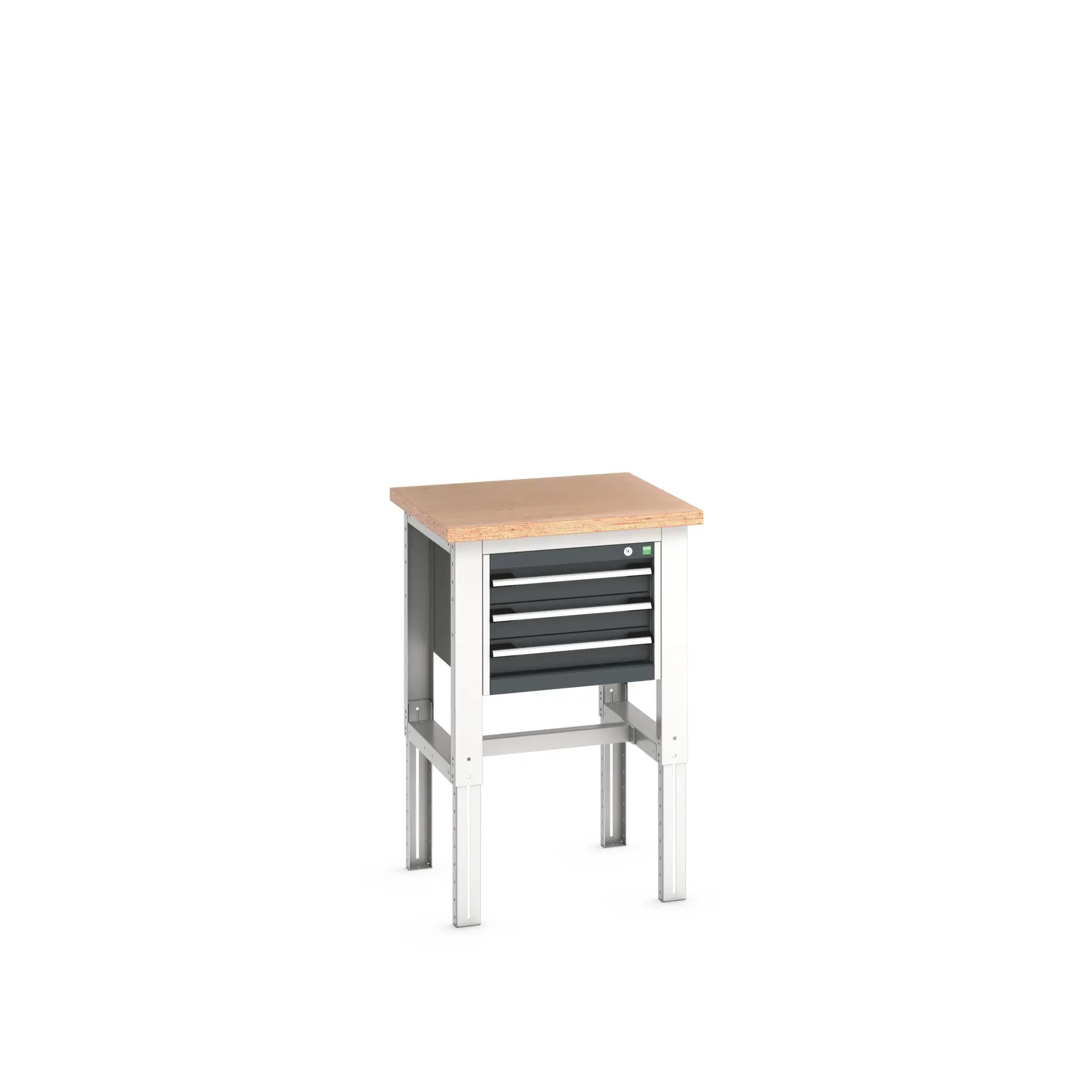 Produktfoto 1 von Bott Stahlblech Werkzeugkisten und Werkzeugschränke, Typ Mobiler Arbeitstisch 3 Schubladen, 1140 mm x 750mm x 750 mm