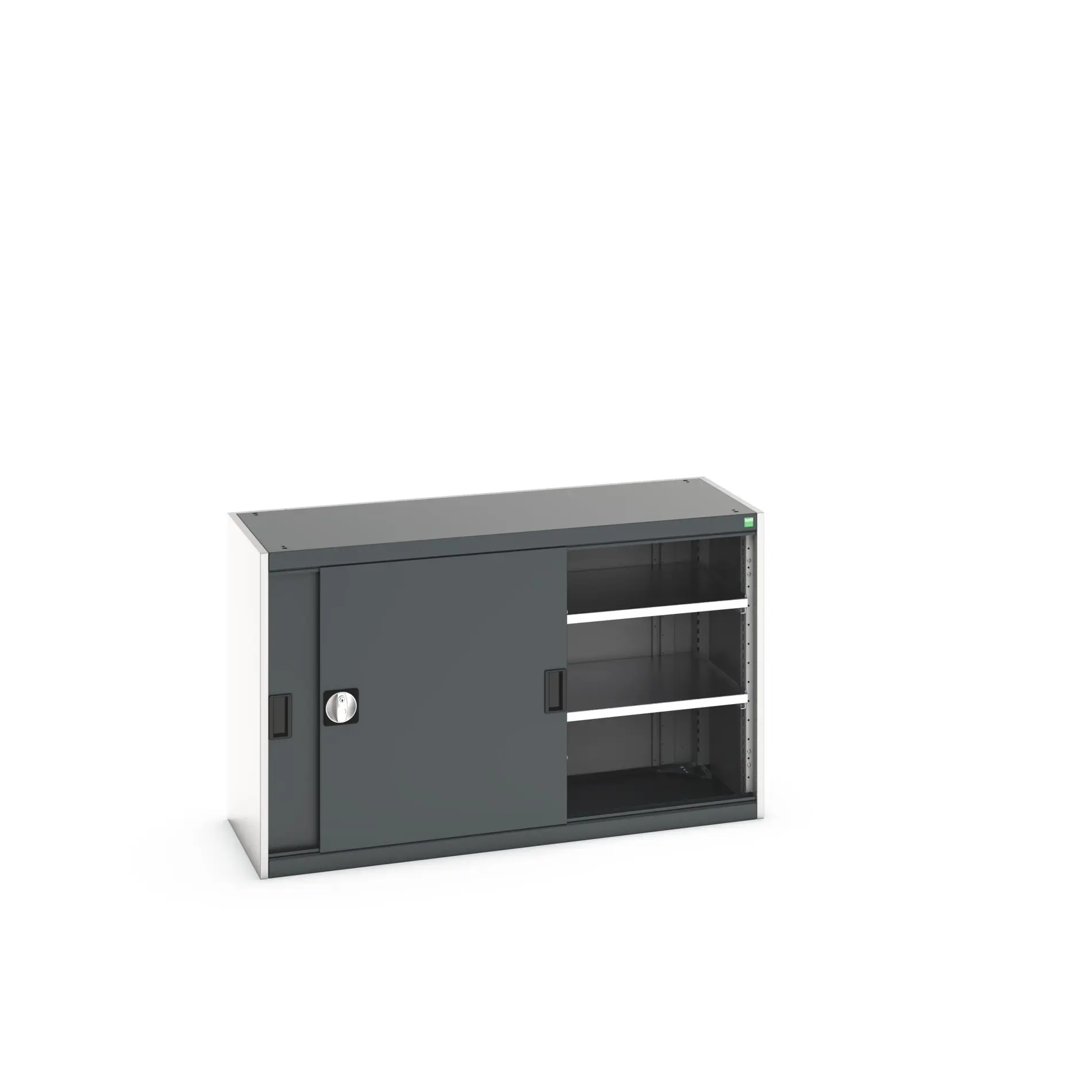 Produktfoto 1 von Bott Aufbewahrungsschrank Typ Schrank Freistehend 2 Tür/en 2 Regal/e 800 mm 1300 mm Ja 525 mm Stahlblech