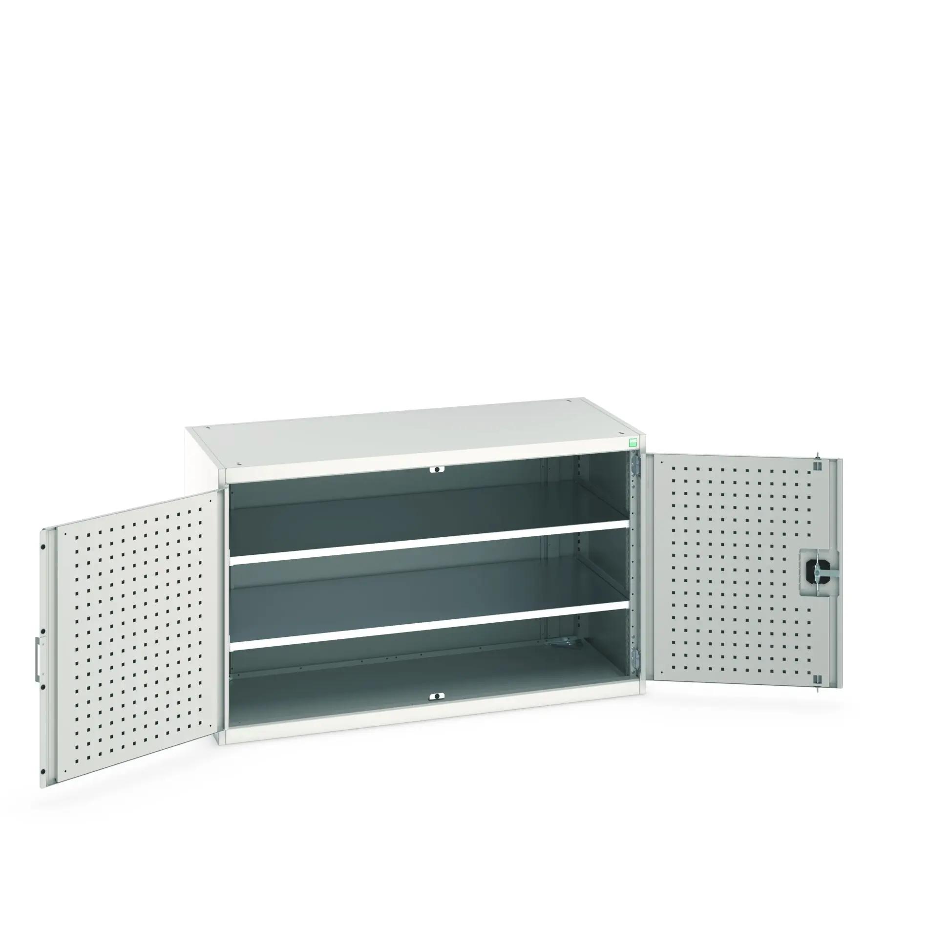 Produktfoto 1 von Bott Aufbewahrungsschrank Typ Schrank Freistehend 2 Tür/en 2 Regal/e 800 mm 1300 mm Ja 650 mm Stahlblech