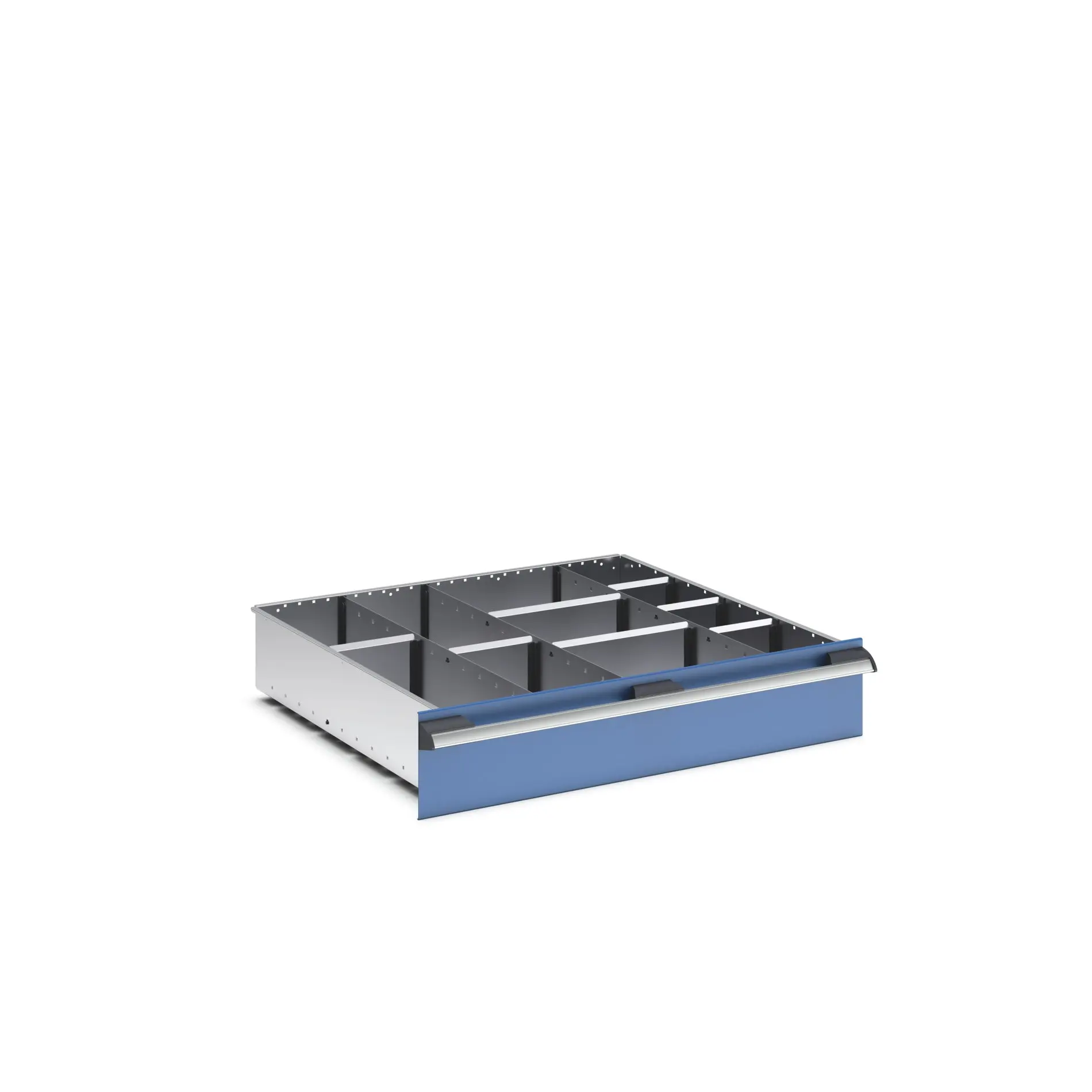 Produktfoto 1 von Bott Teiler Sortiment, Typ Trennwand für Schubladen, Stahlblech, Silber 800 X 750 X 150mm
