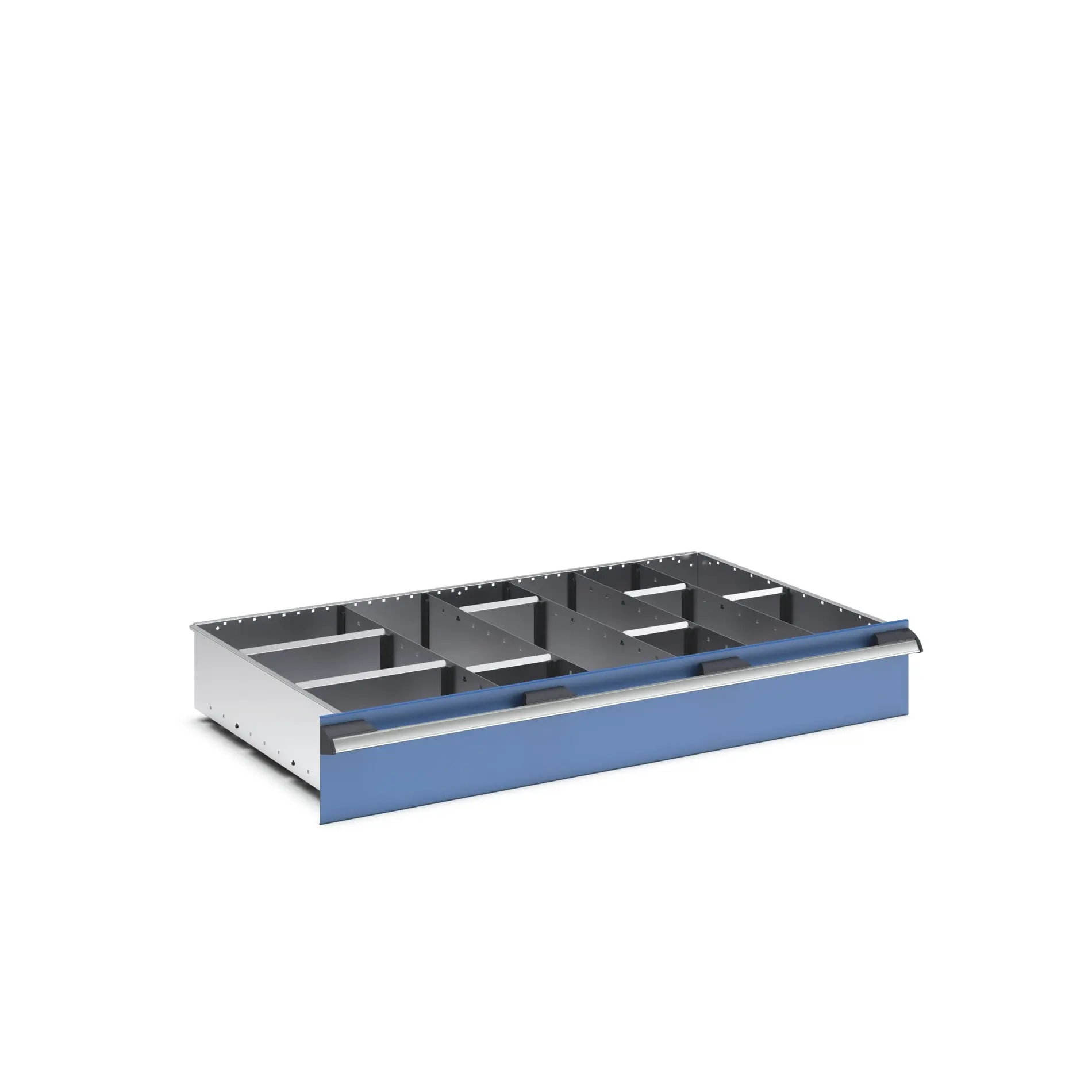 Produktfoto 1 von Bott Teiler Sortiment, Typ Trennwand für Schubladen, Stahlblech, Silber 1050 X 650 X 150mm