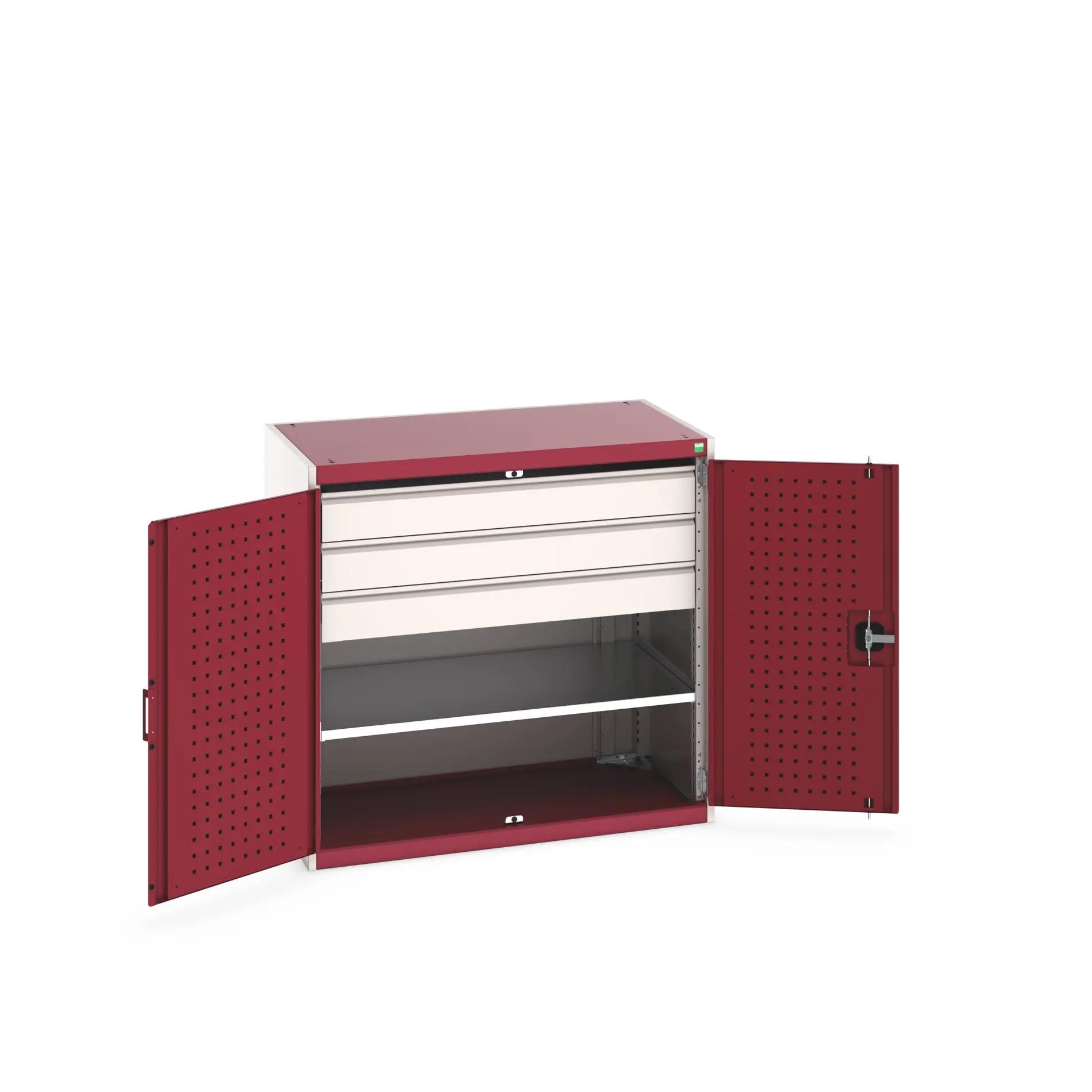 Produktfoto 1 von Bott Schrank Typ Bestückter Schrank Freistehend 2 Tür/en 1 Regal/e 3 Schublade/n 1000 mm 1050mm Abschließbar 650 mm