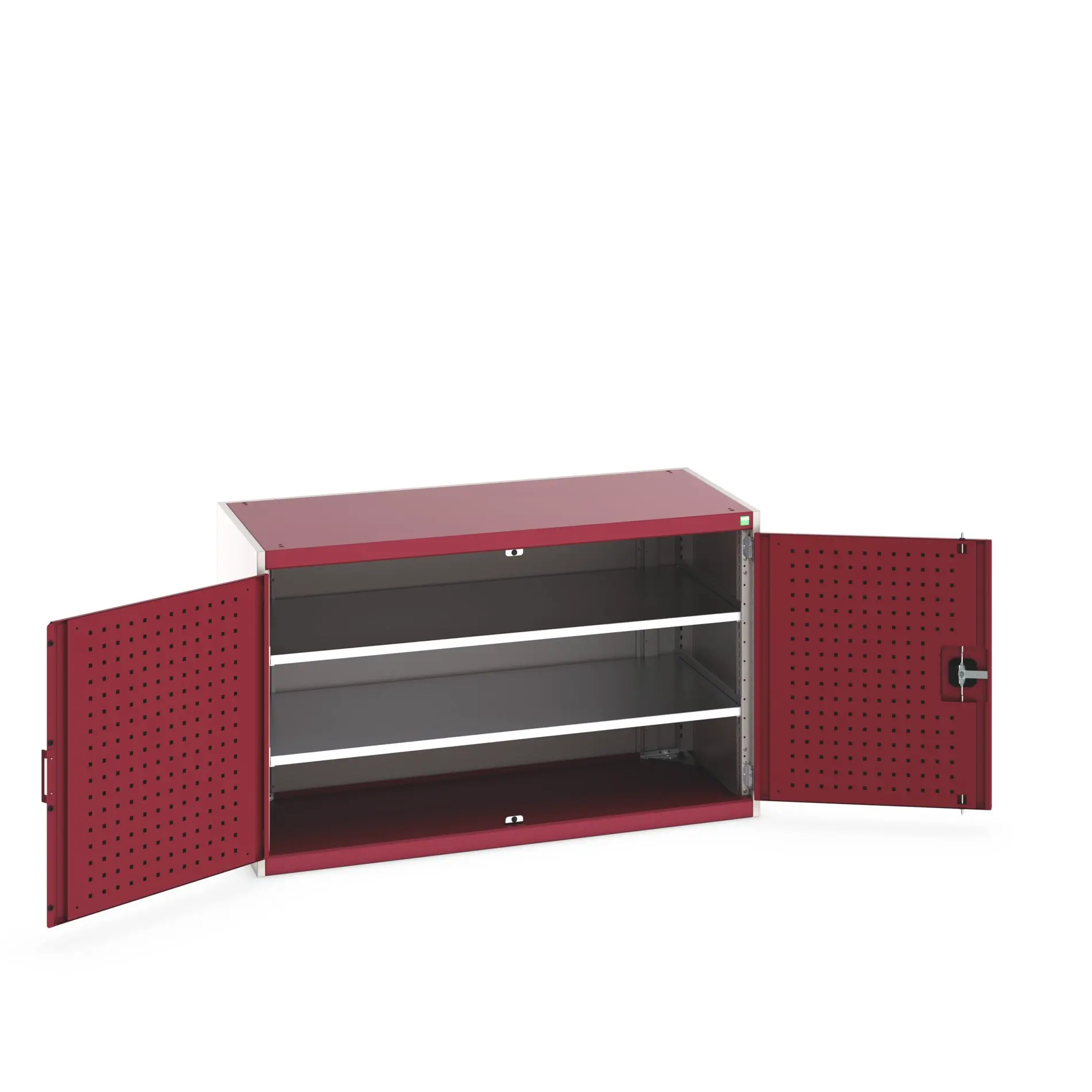 Produktfoto 1 von Bott Aufbewahrungsschrank Typ Schrank Freistehend 2 Tür/en 2 Regal/e 800 mm 1300 mm Ja 650 mm Stahlblech