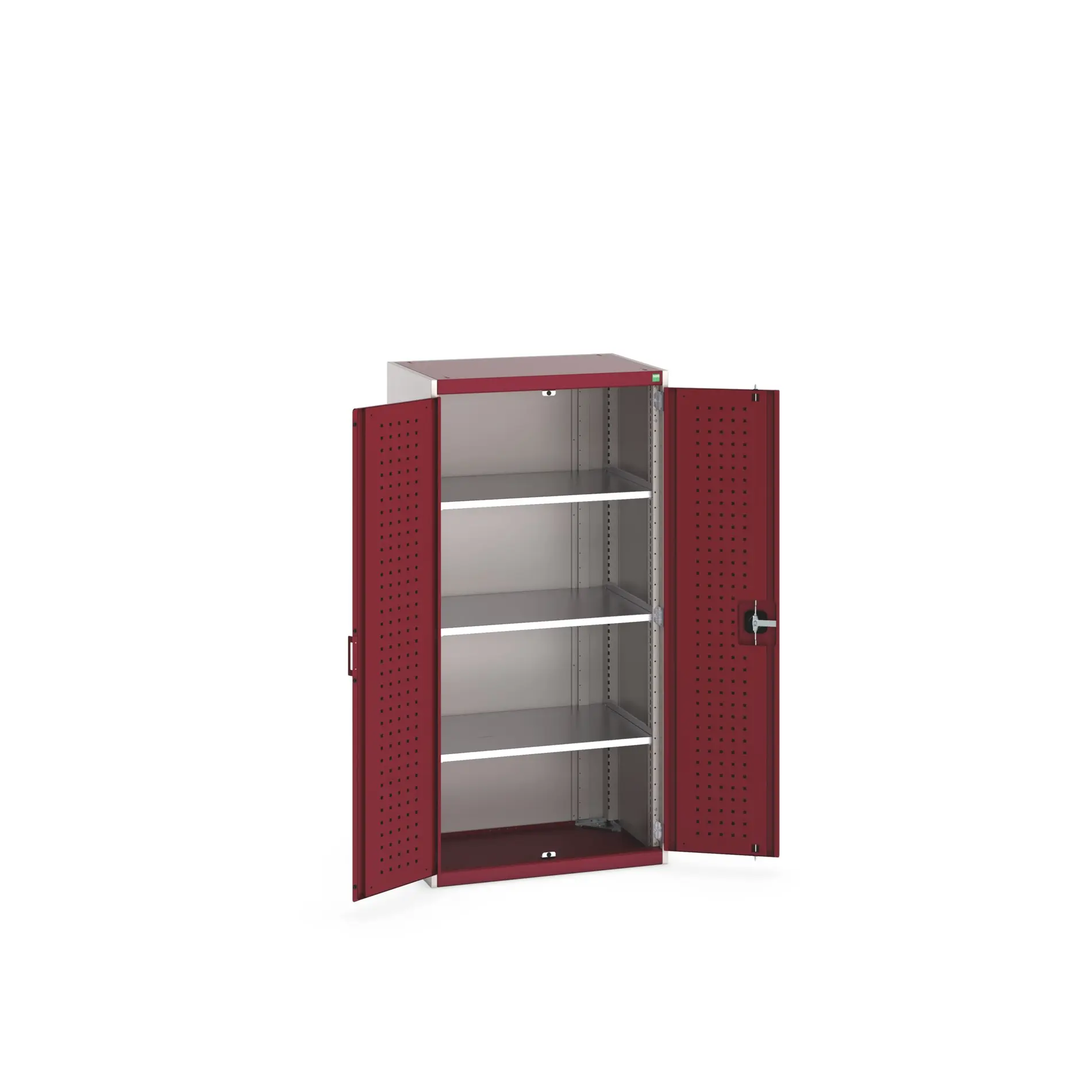 Produktfoto 1 von Bott Aufbewahrungsschrank Typ Schrank Freistehend 2 Tür/en 3 Regal/e 1600 mm 80 mm Ja 525 mm Stahlblech