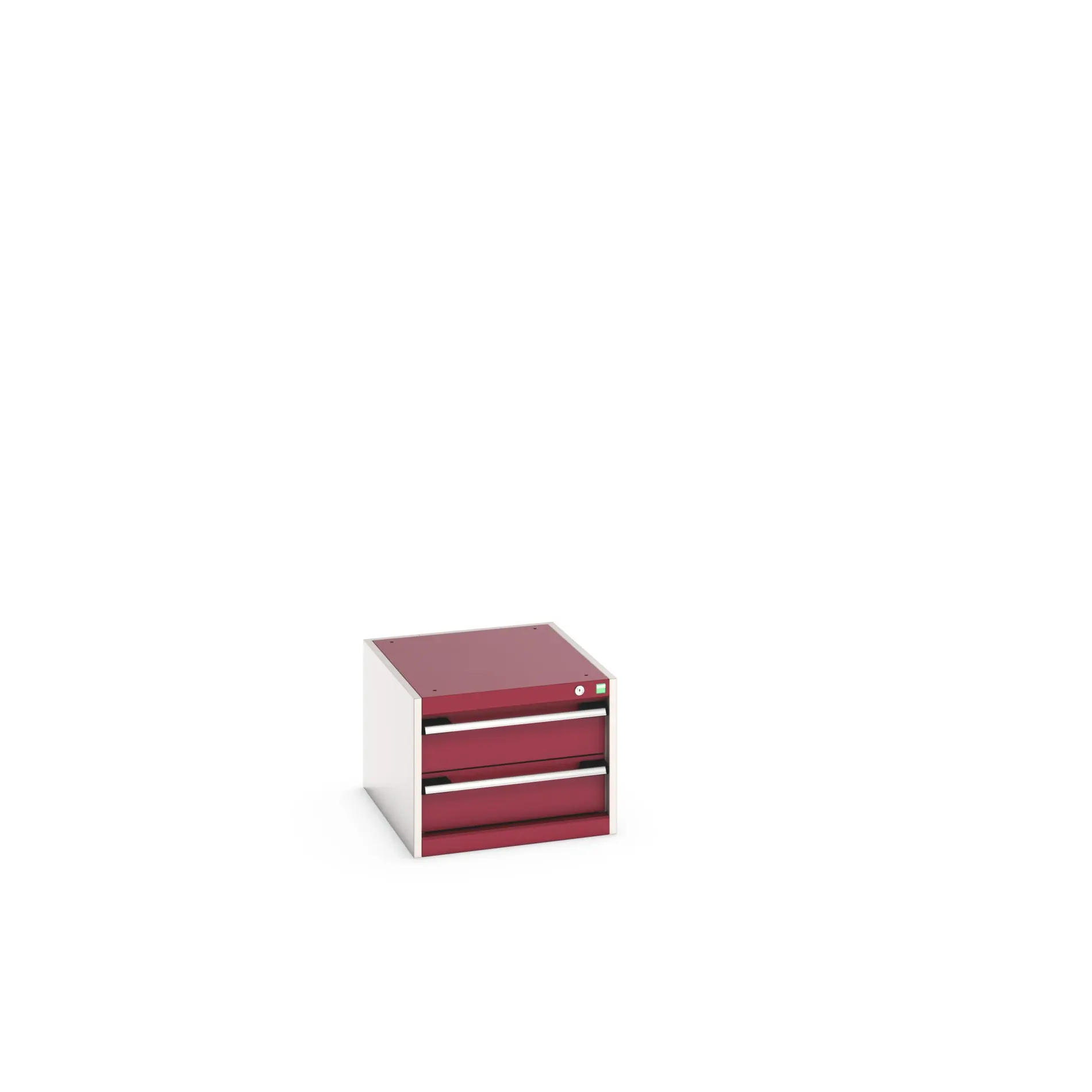 Produktfoto 1 von Bott 2 Stahl Schubladenbehälter Schrank Rot, 400 mm x 650 mm x 525 mm