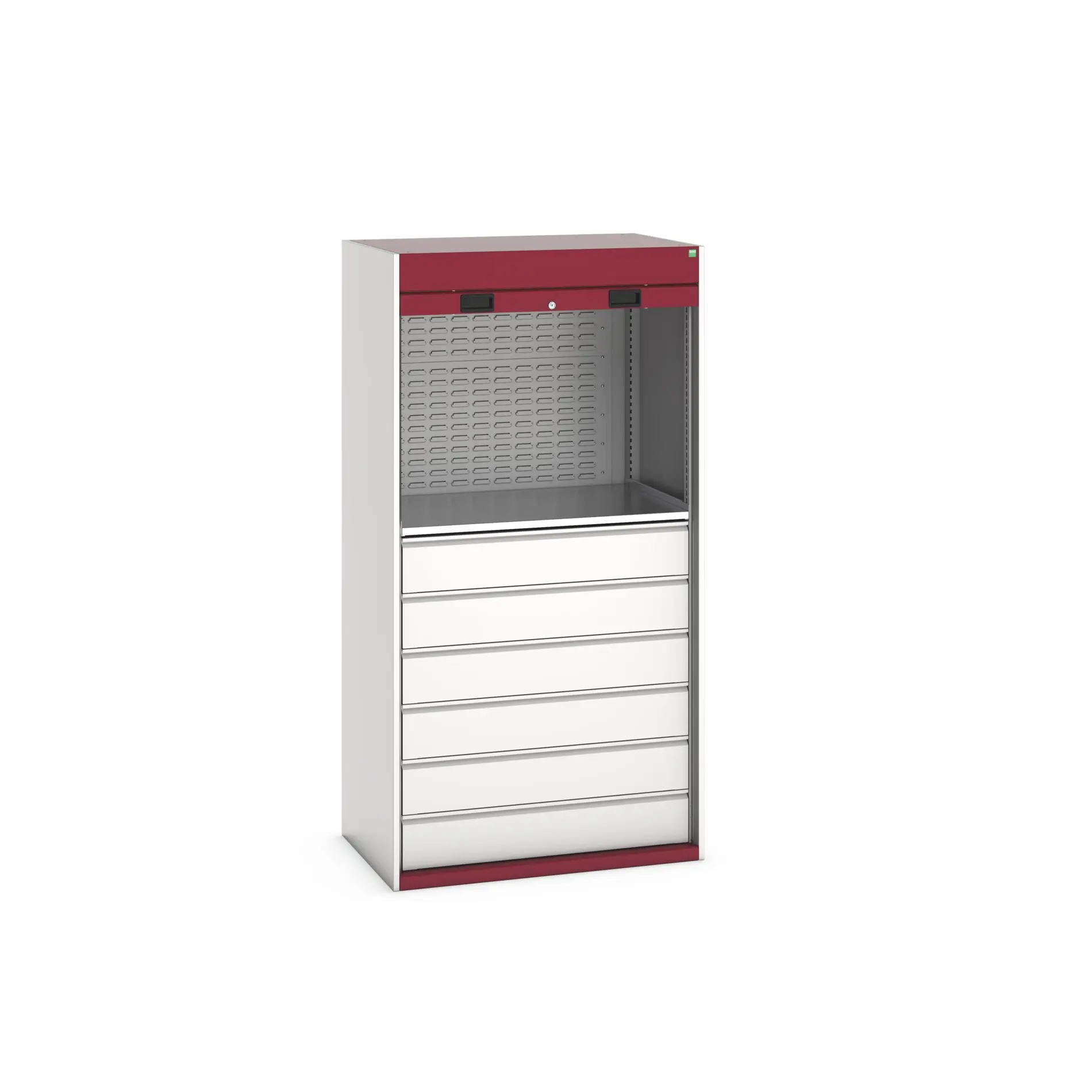 Produktfoto 1 von Bott Aufbewahrungsschrank Typ Schrank Freistehend 1 Regal/e 6 Schublade/n 2000 mm 1050 mm 650 mm Stahlblech
